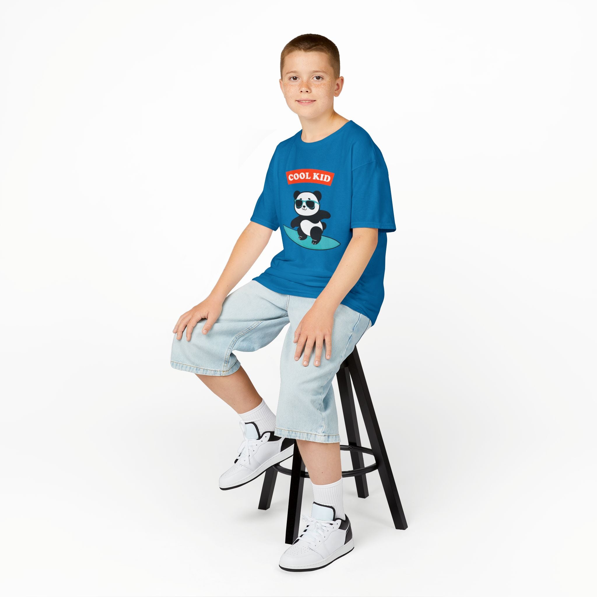 Cool Surfer Panda Kid Tee