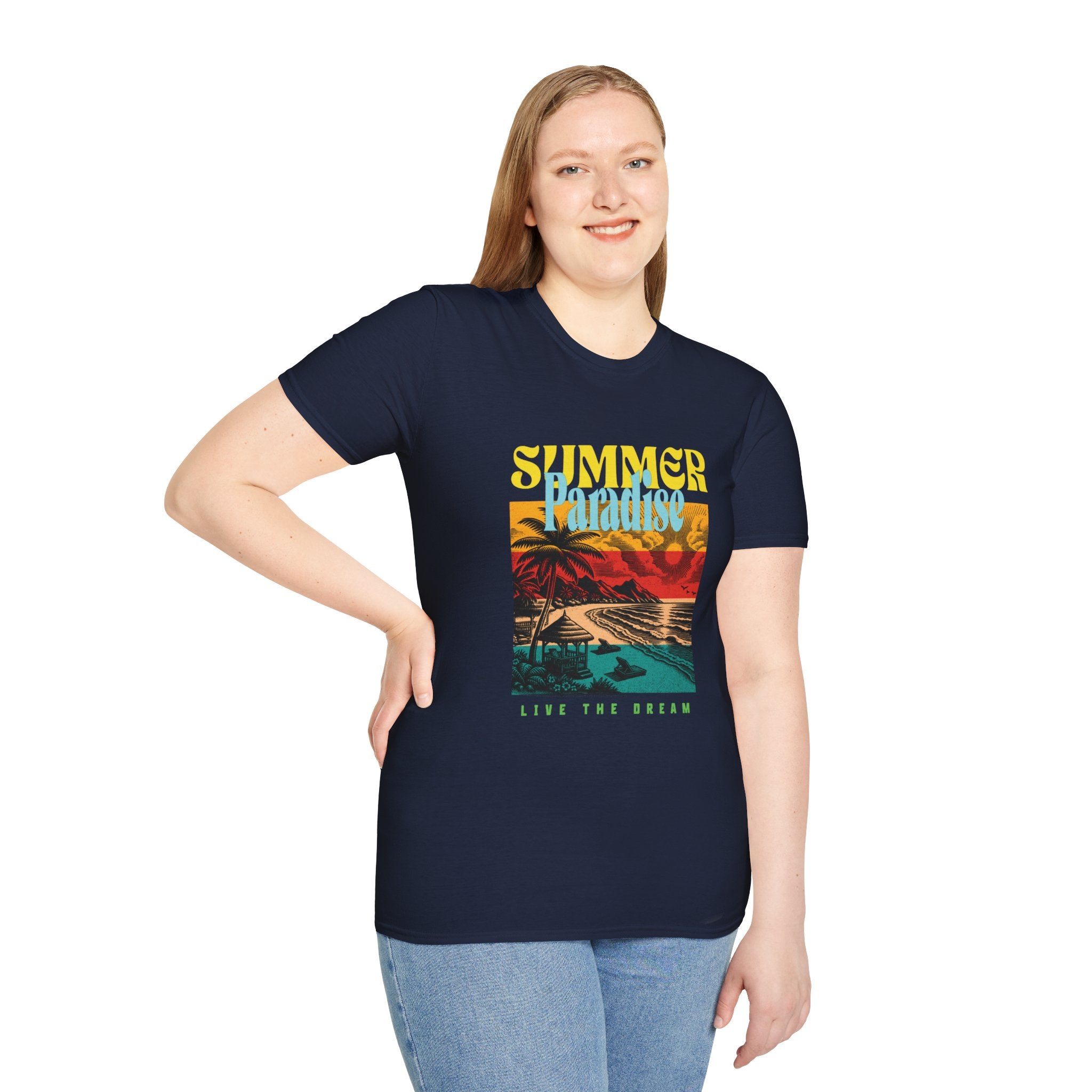 Retro Summer Beach Paradise Tee
