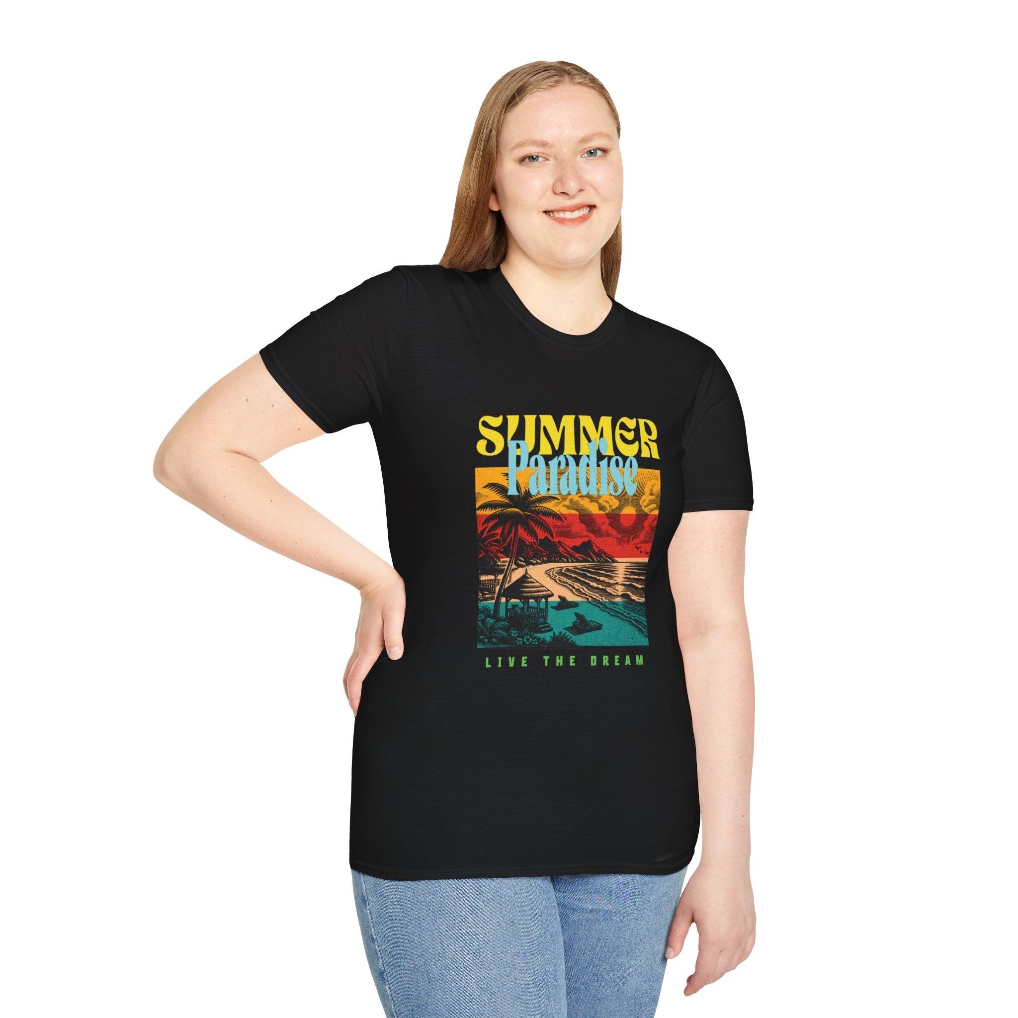 Retro Summer Beach Paradise Tee