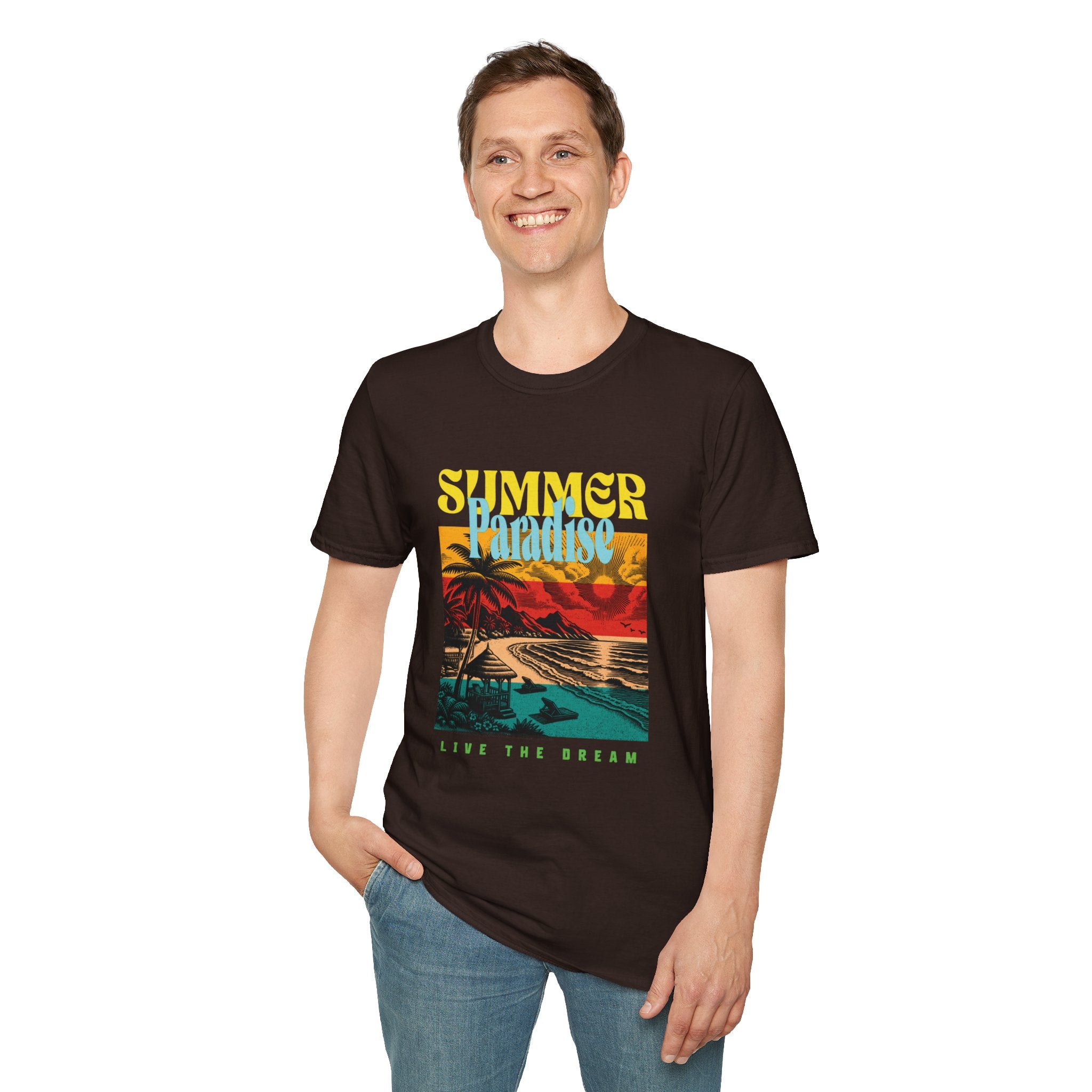 Retro Summer Beach Paradise Tee