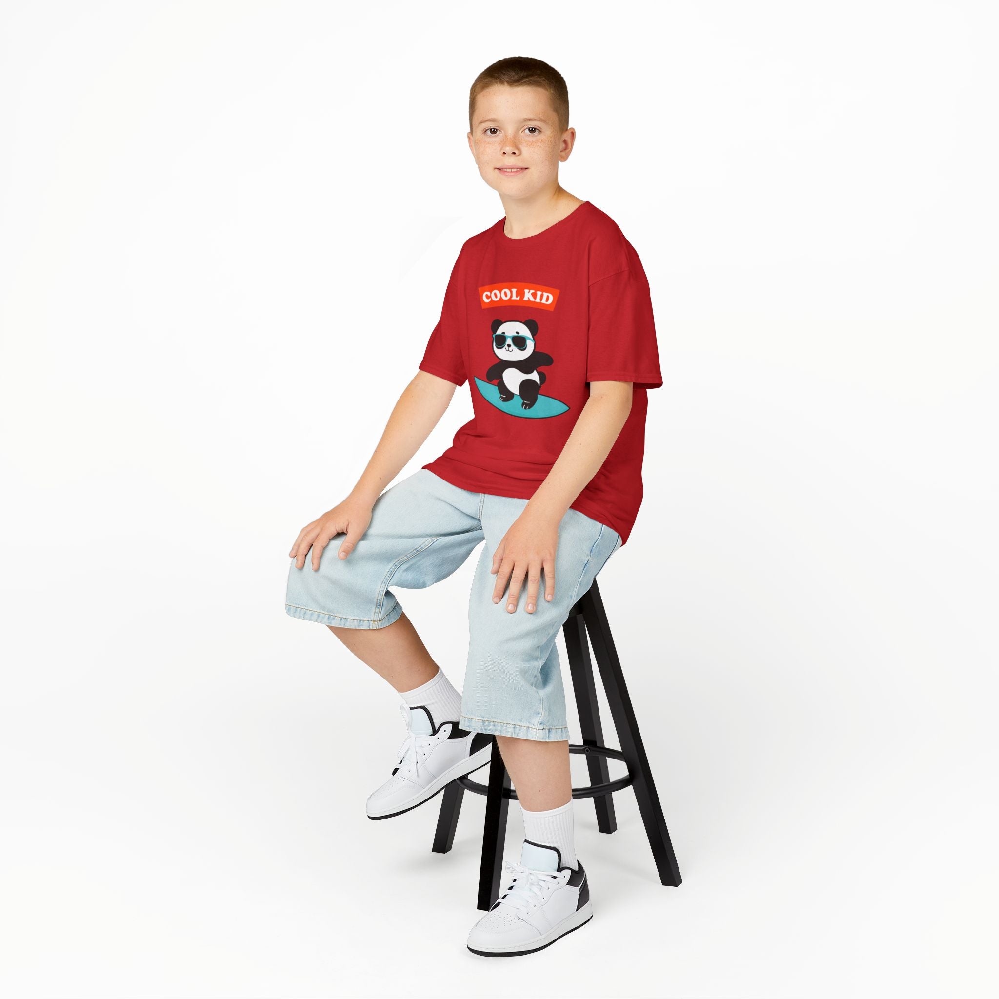 Cool Surfer Panda Kid Tee