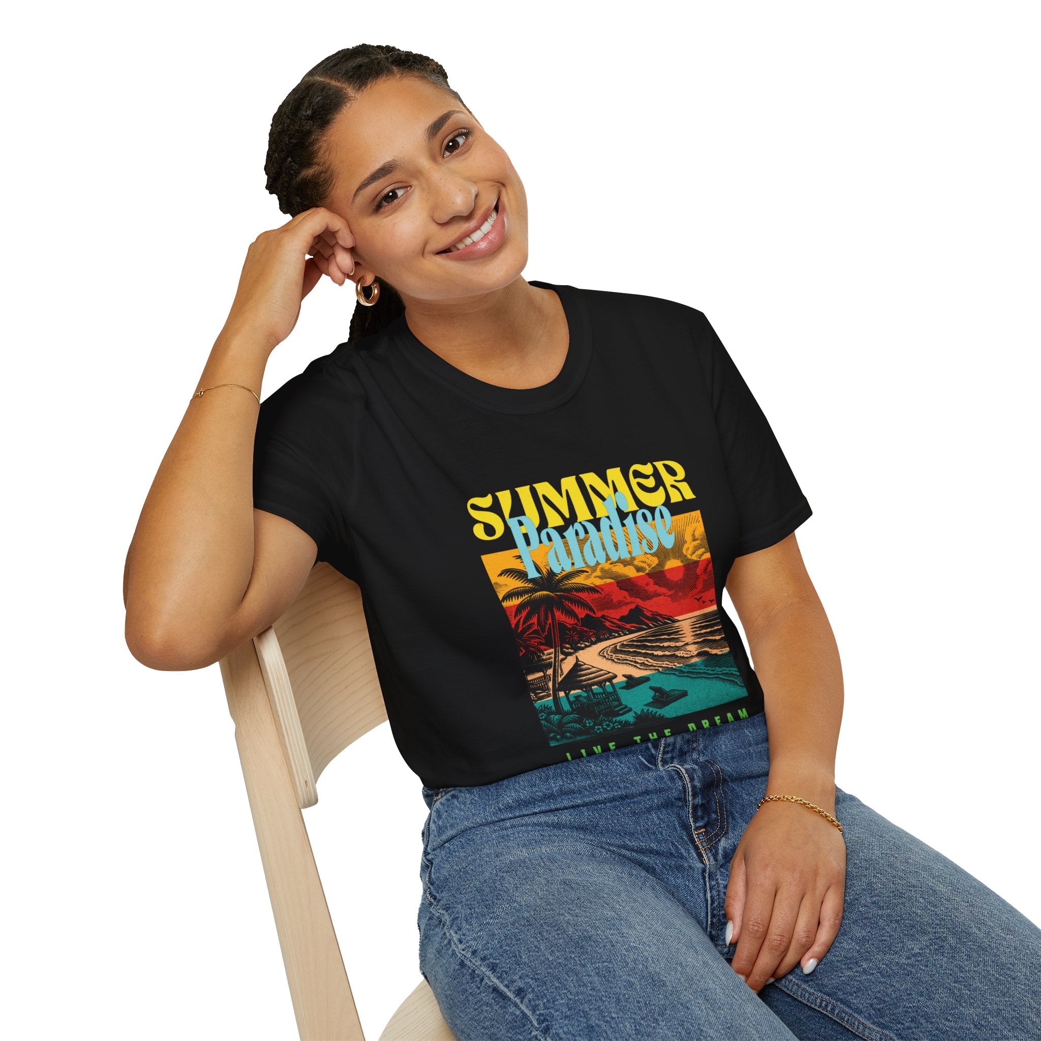 Retro Summer Beach Paradise Tee