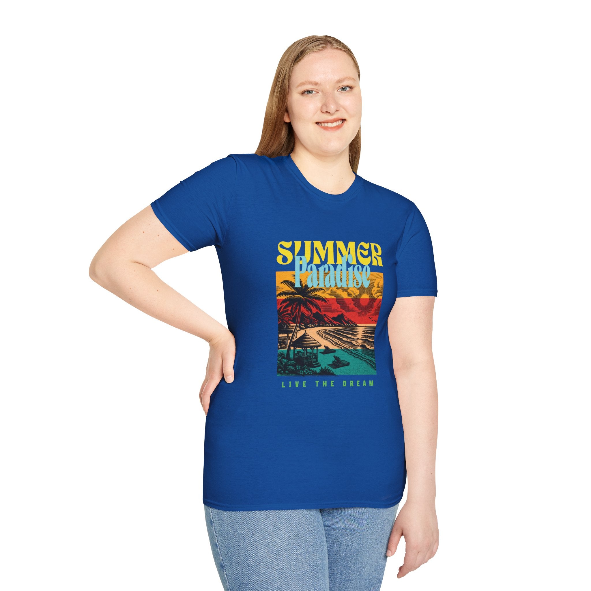 Retro Summer Beach Paradise Tee