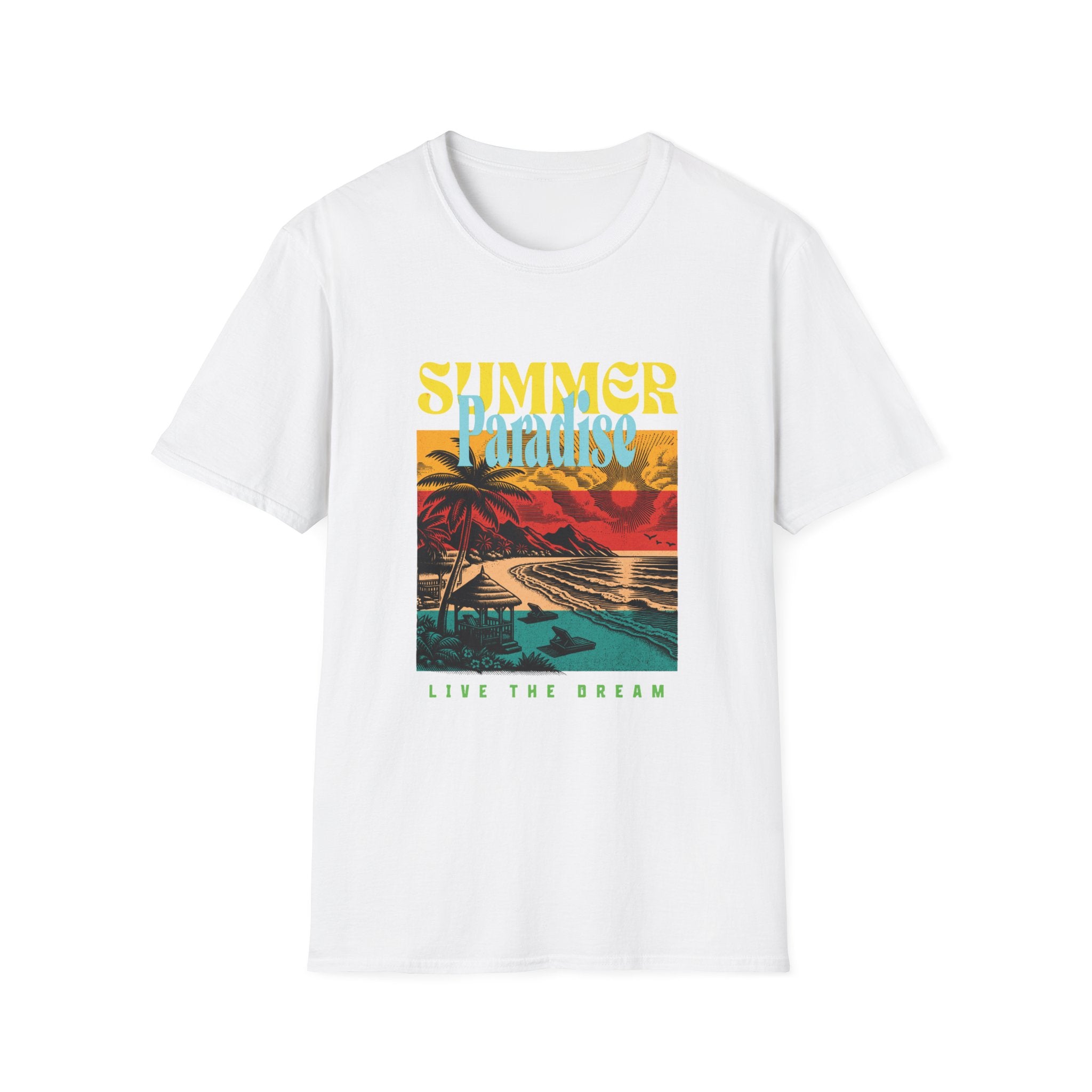 Retro Summer Beach Paradise Tee