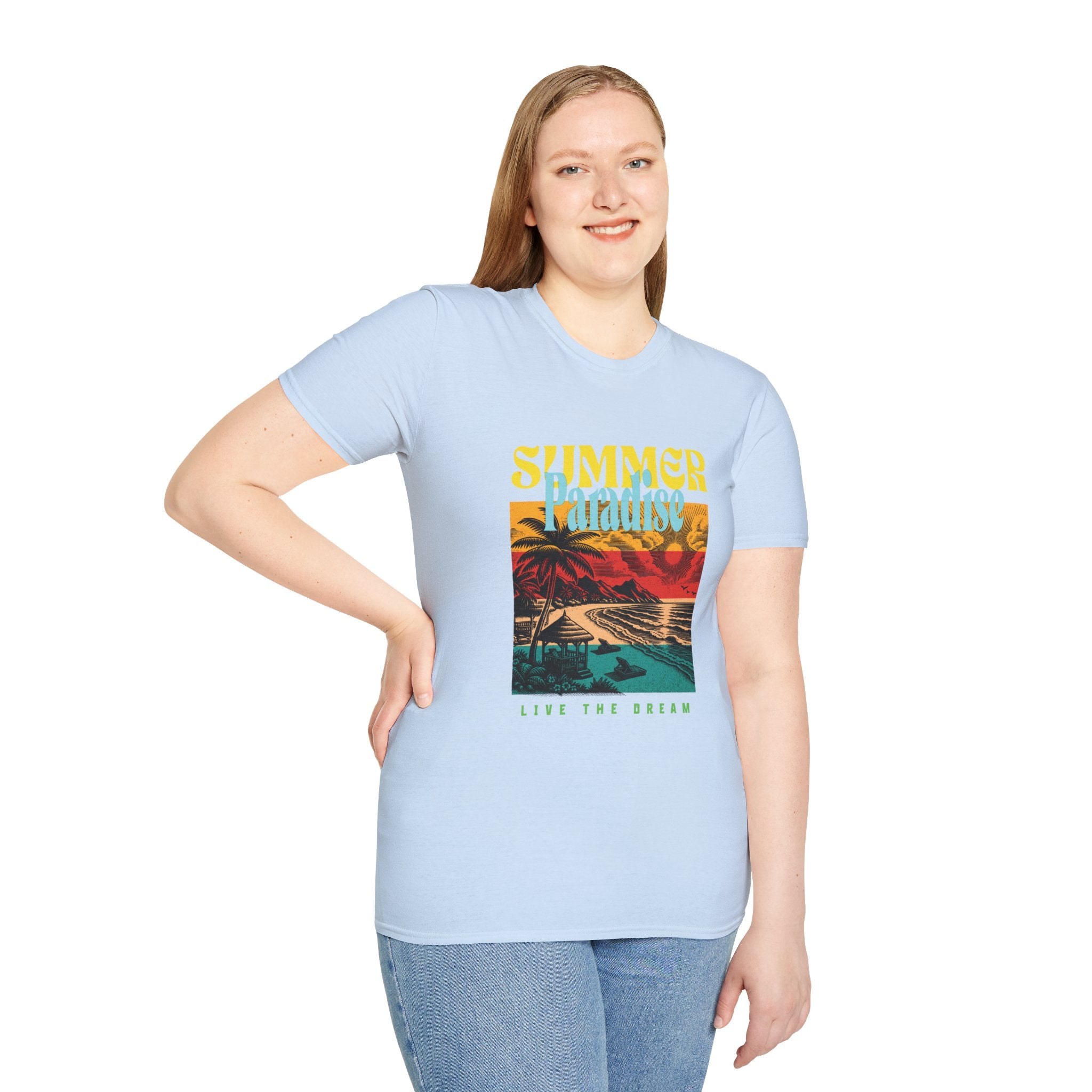 Retro Summer Beach Paradise Tee