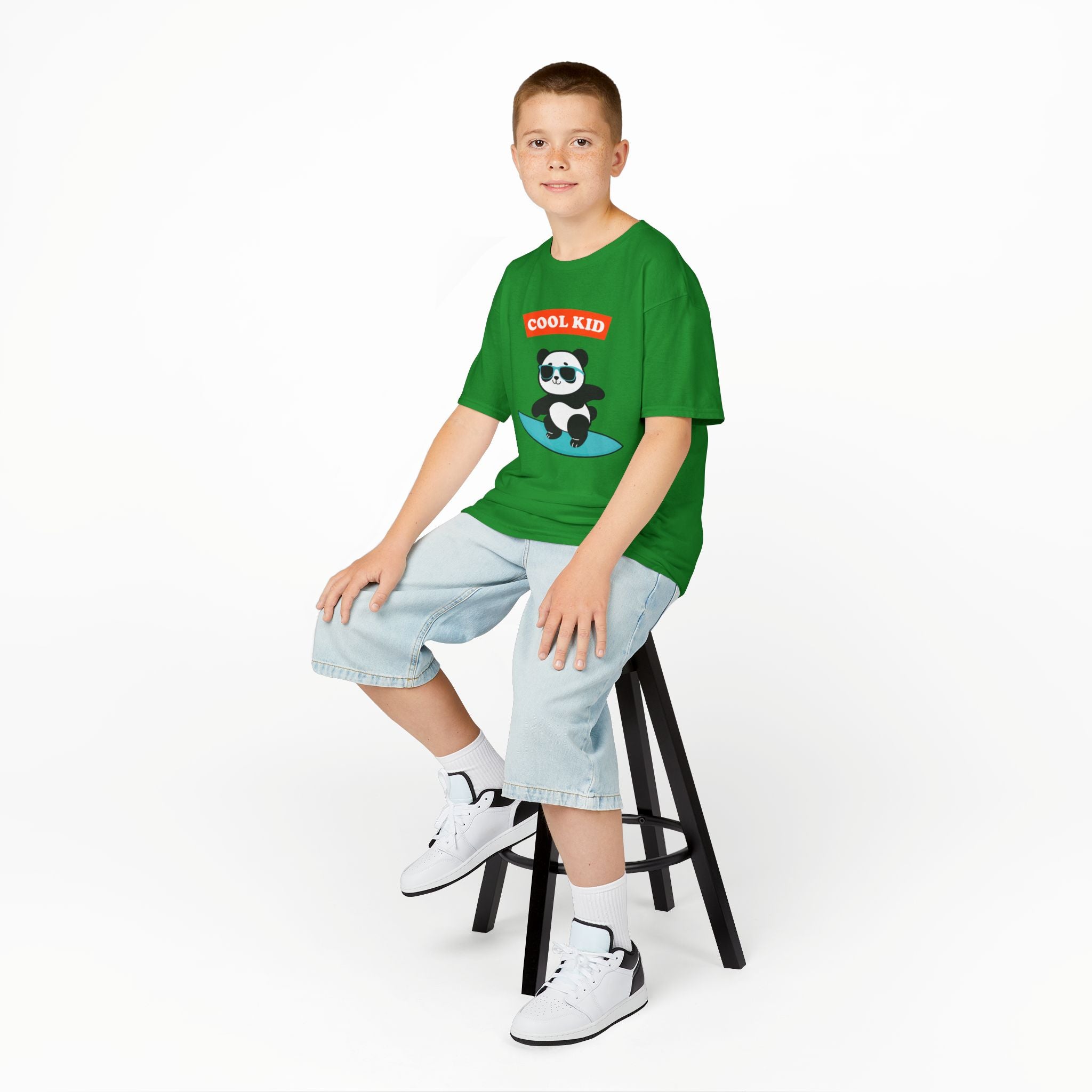 Cool Surfer Panda Kid Tee