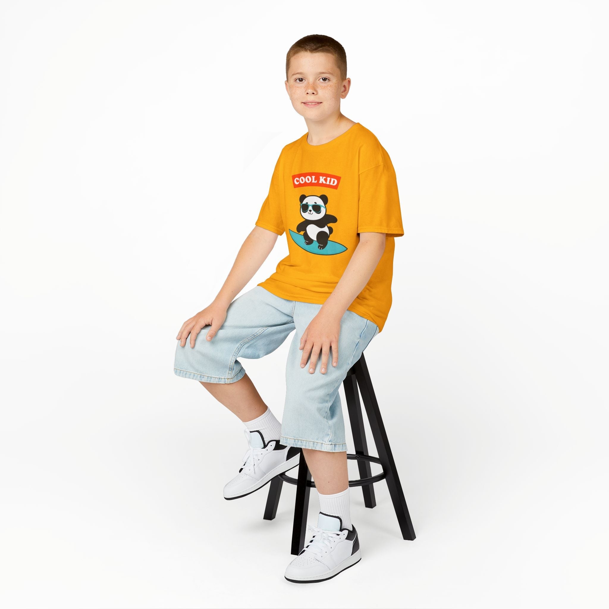 Cool Surfer Panda Kid Tee