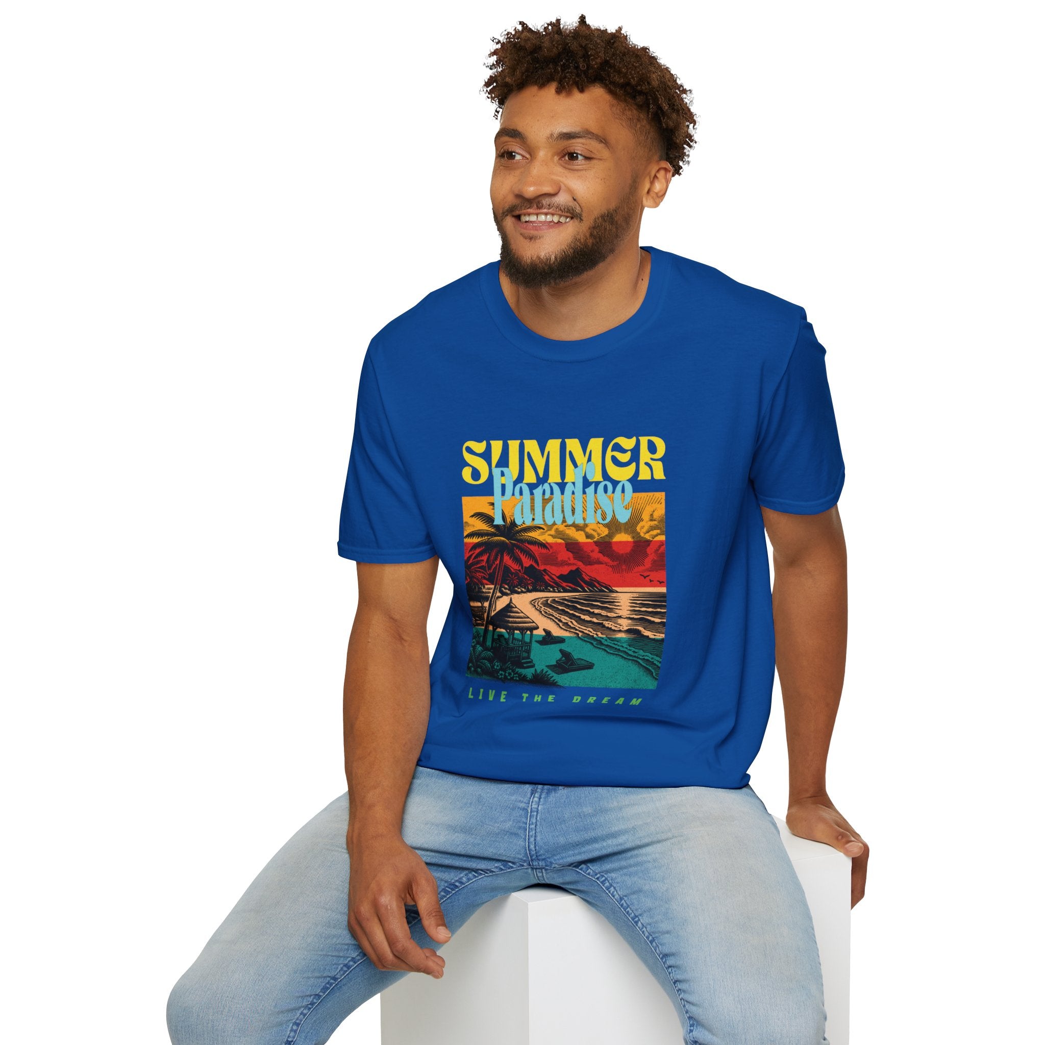 Retro Summer Beach Paradise Tee