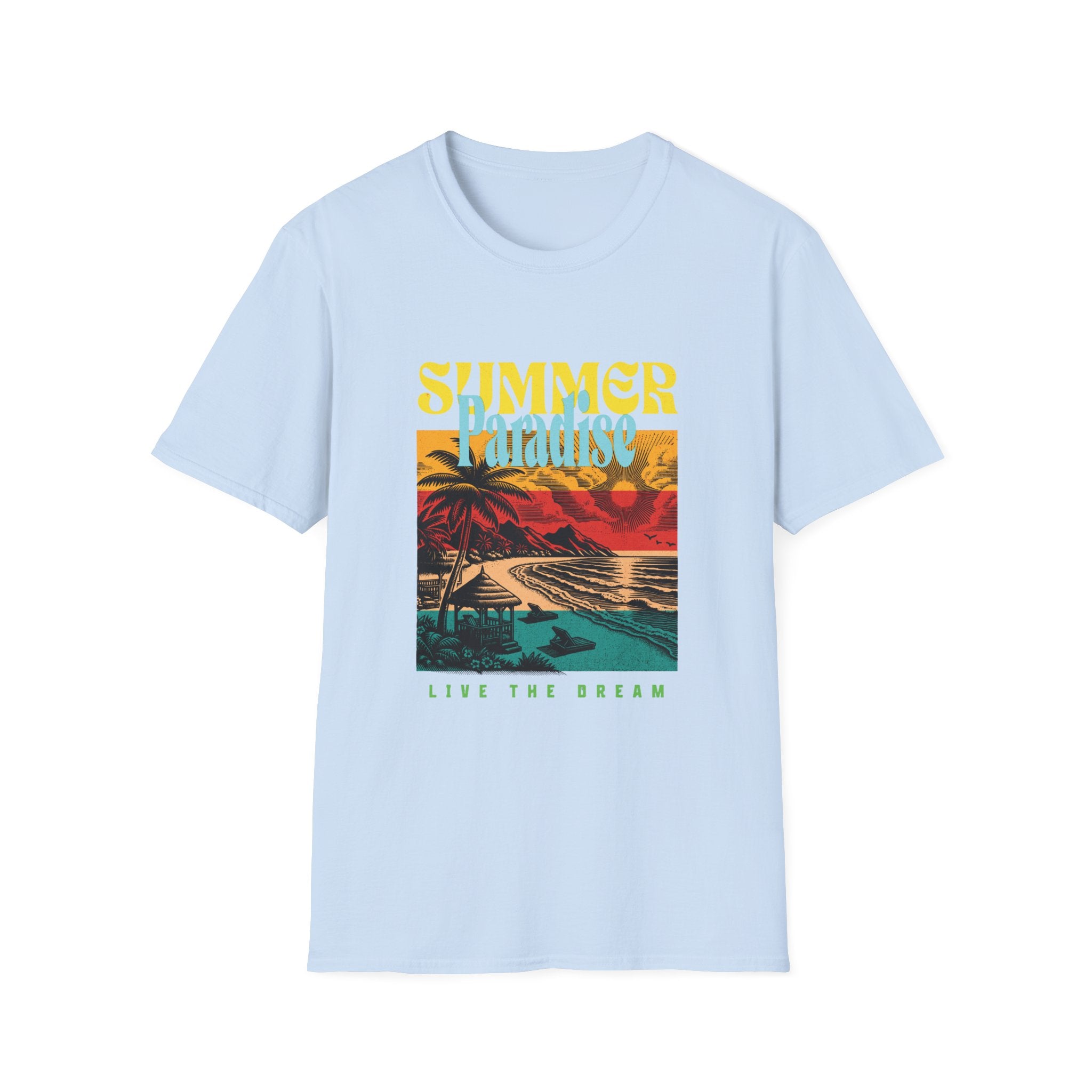 Retro Summer Beach Paradise Tee