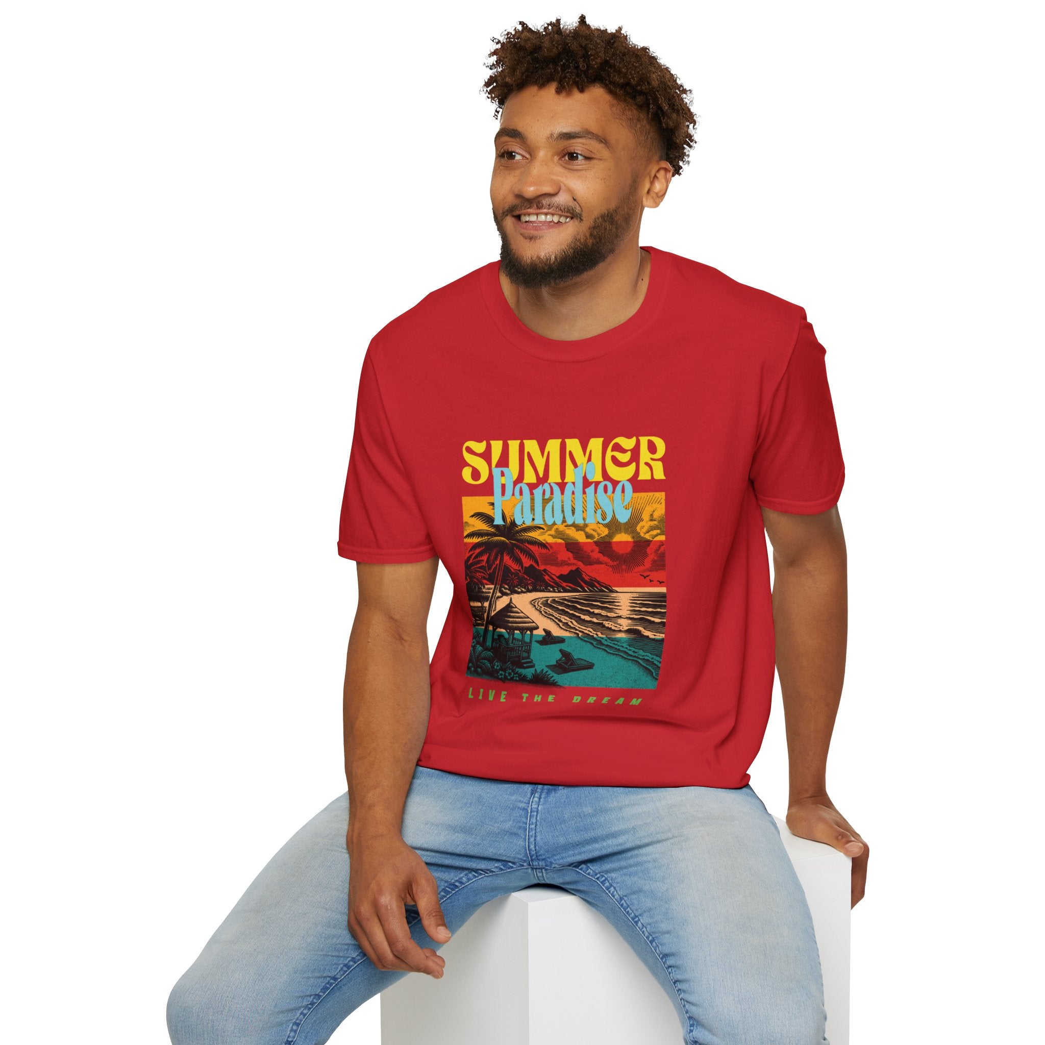 Retro Summer Beach Paradise Tee