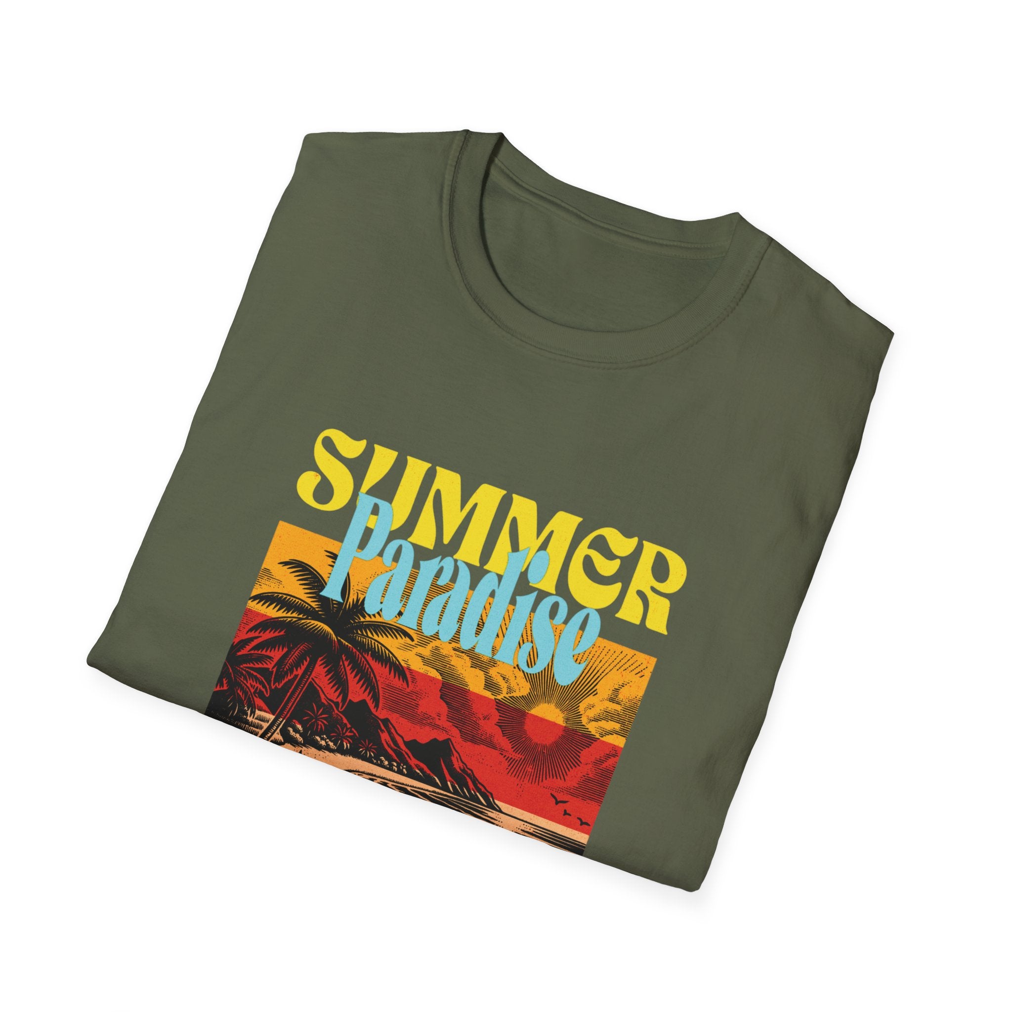 Retro Summer Beach Paradise Tee