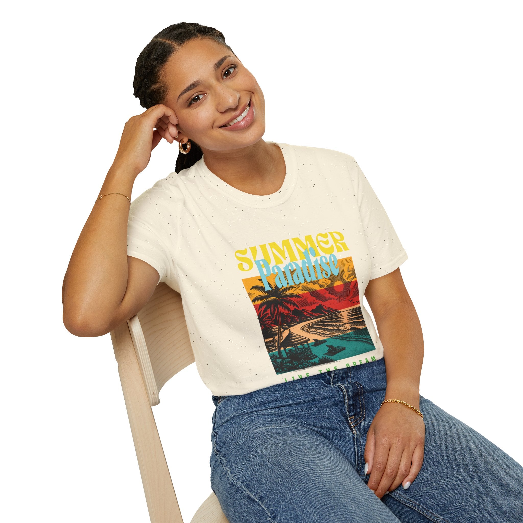 Retro Summer Beach Paradise Tee