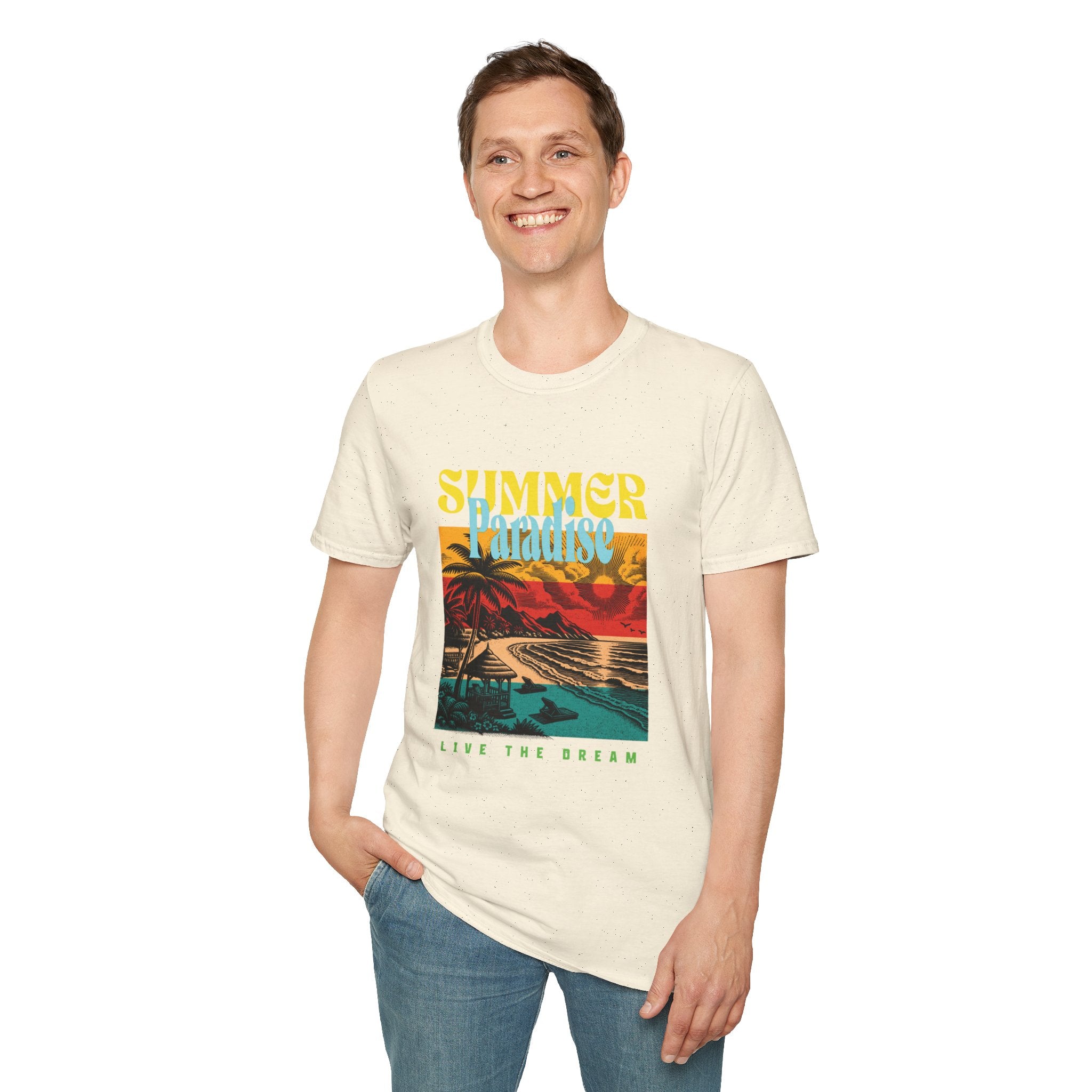 Retro Summer Beach Paradise Tee