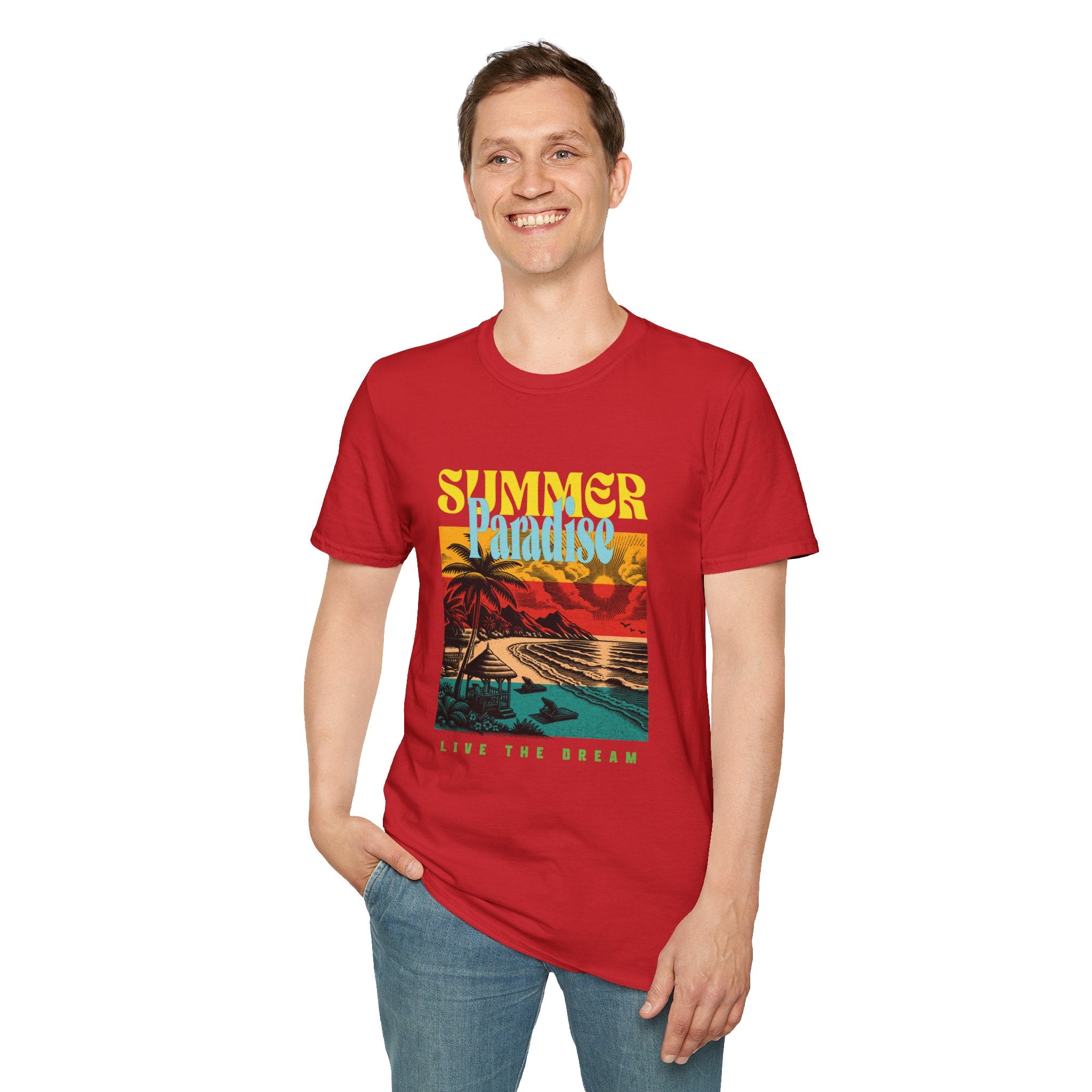 Retro Summer Beach Paradise Tee