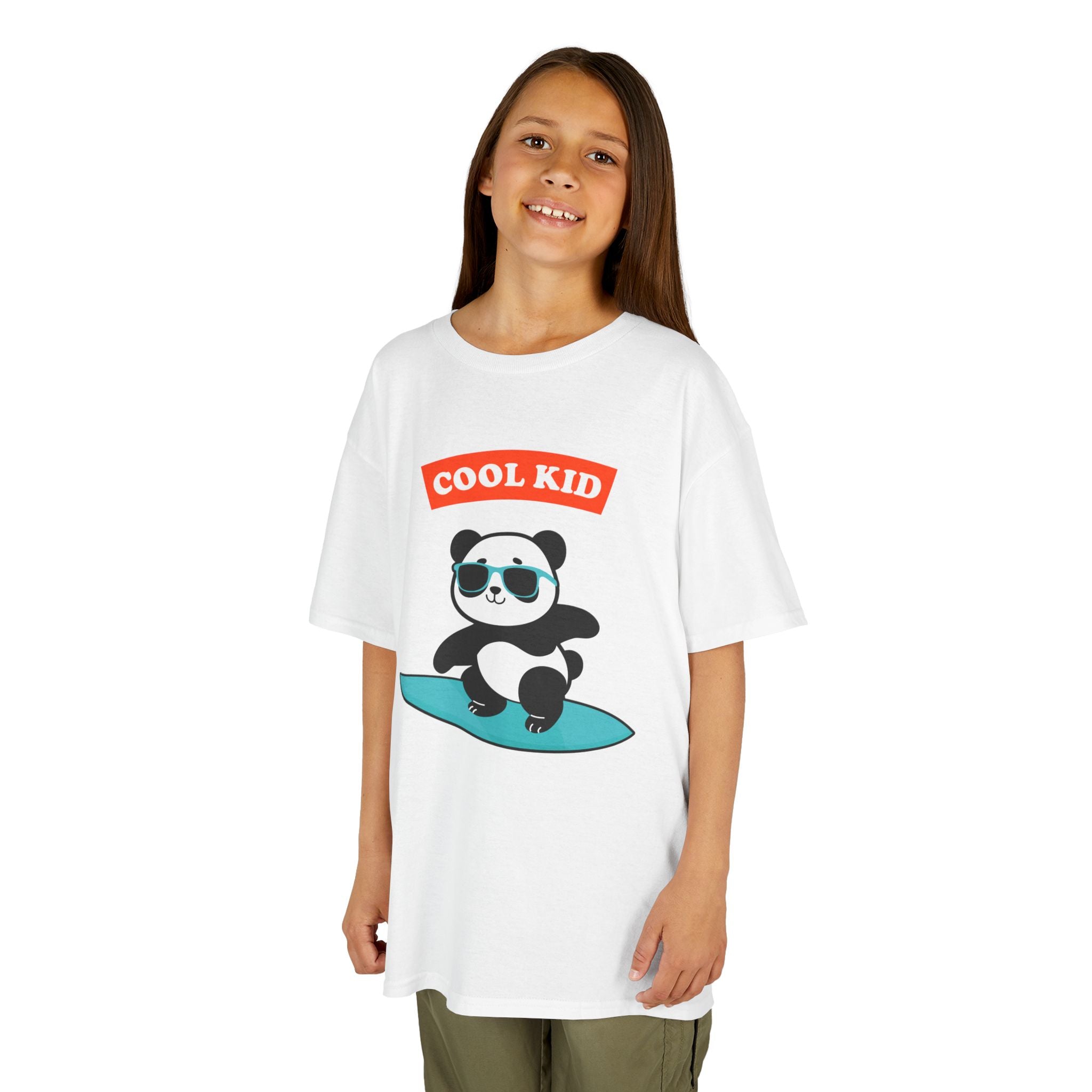Cool Surfer Panda Kid Tee