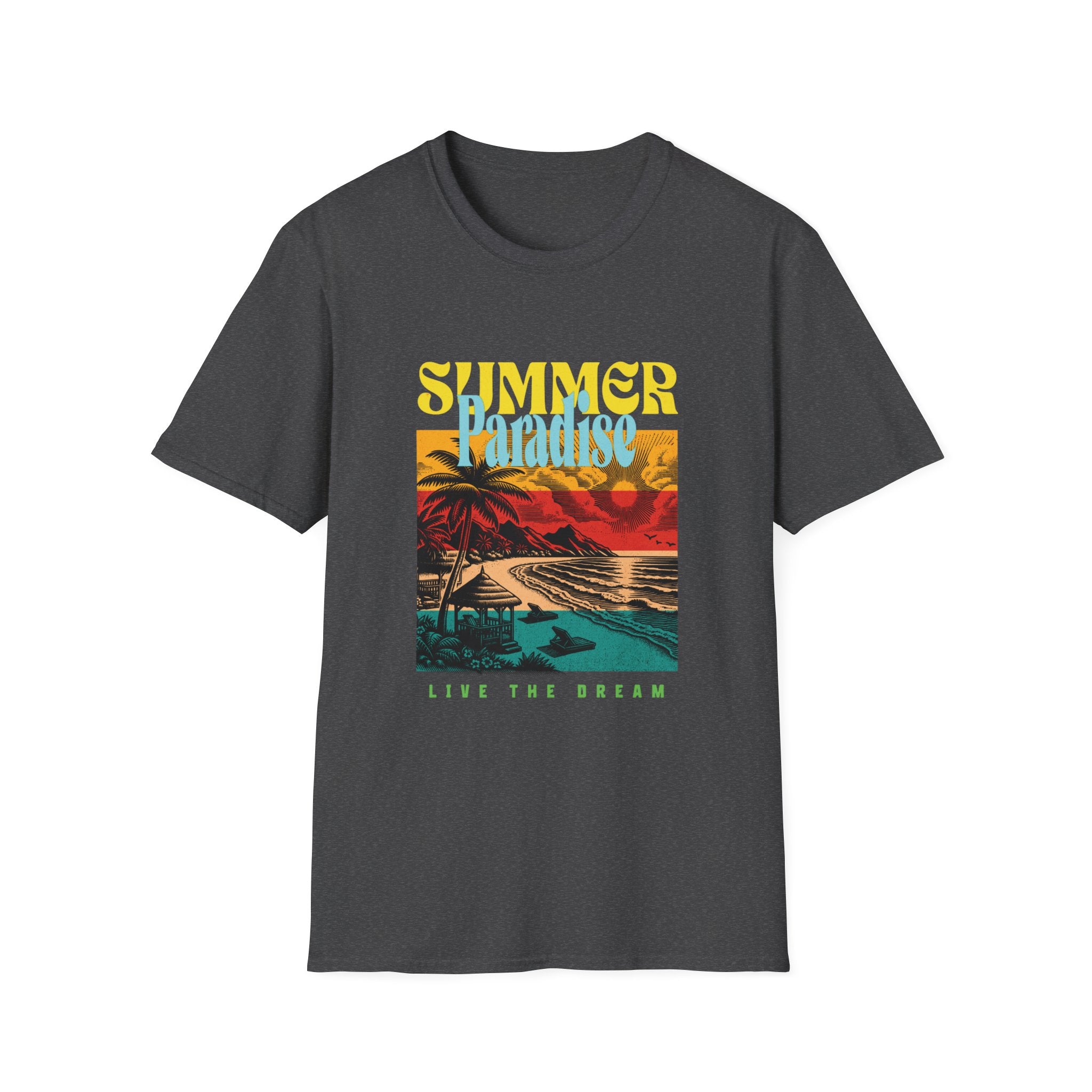 Retro Summer Beach Paradise Tee