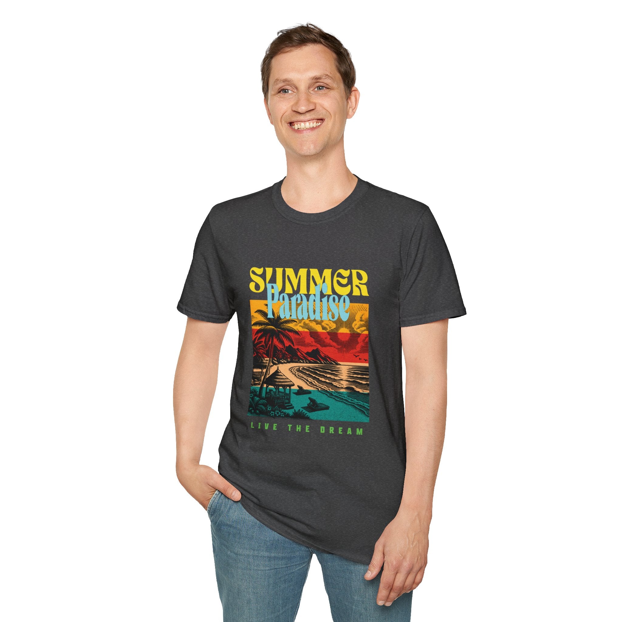 Retro Summer Beach Paradise Tee