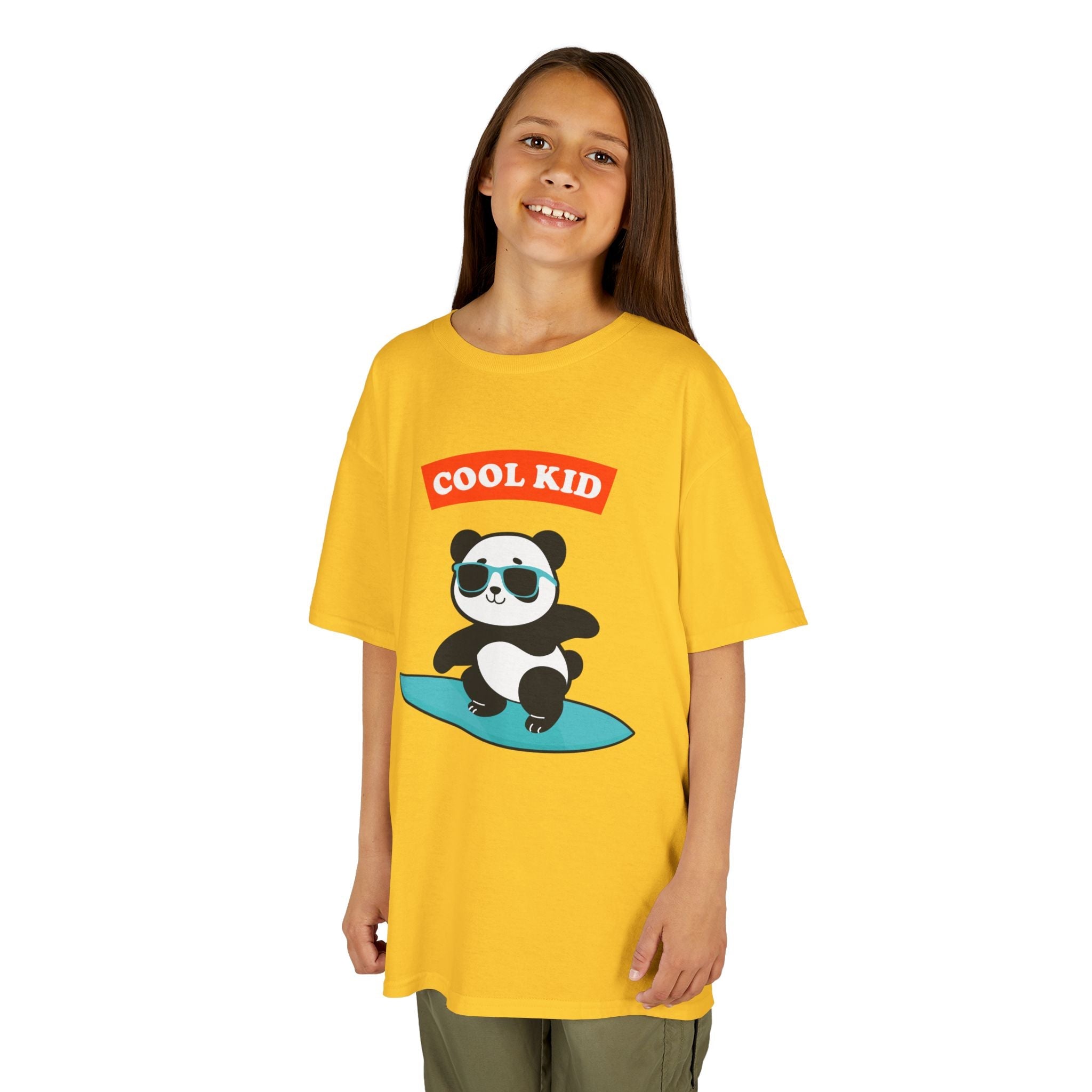 Cool Surfer Panda Kid Tee