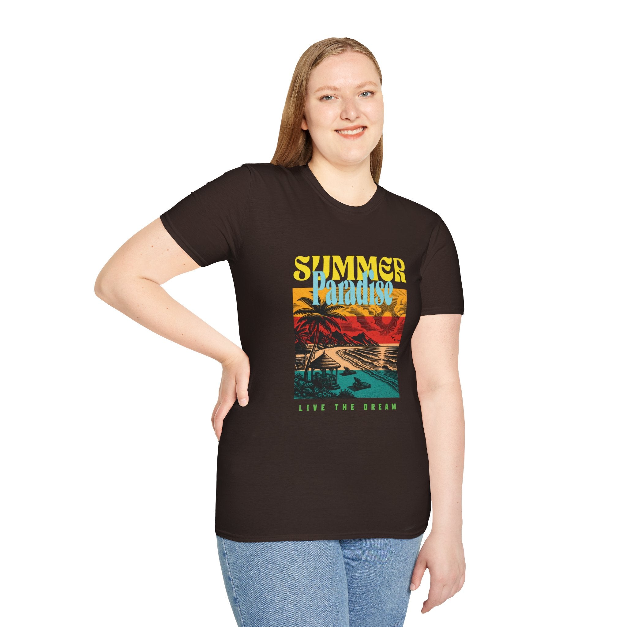 Retro Summer Beach Paradise Tee