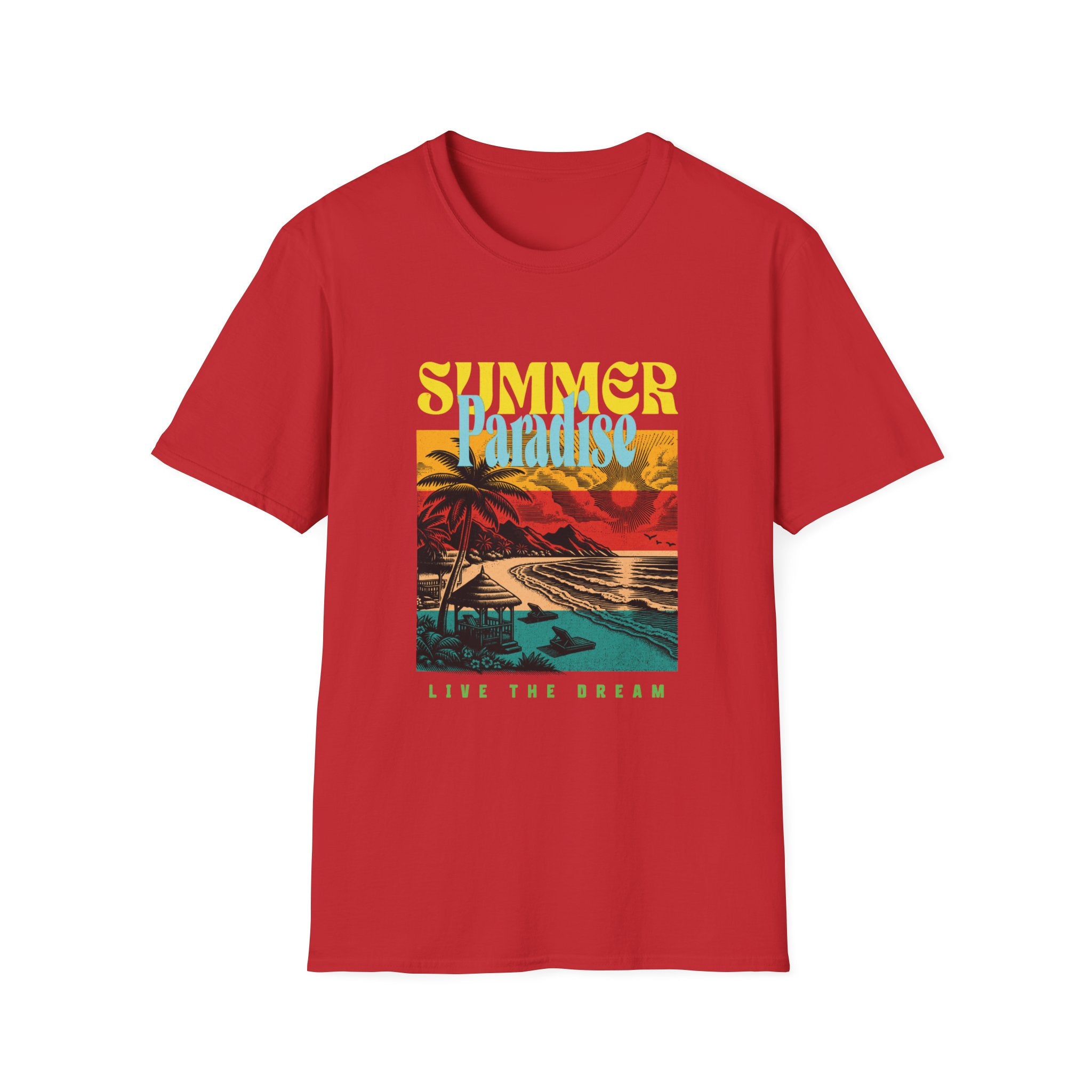 Retro Summer Beach Paradise Tee
