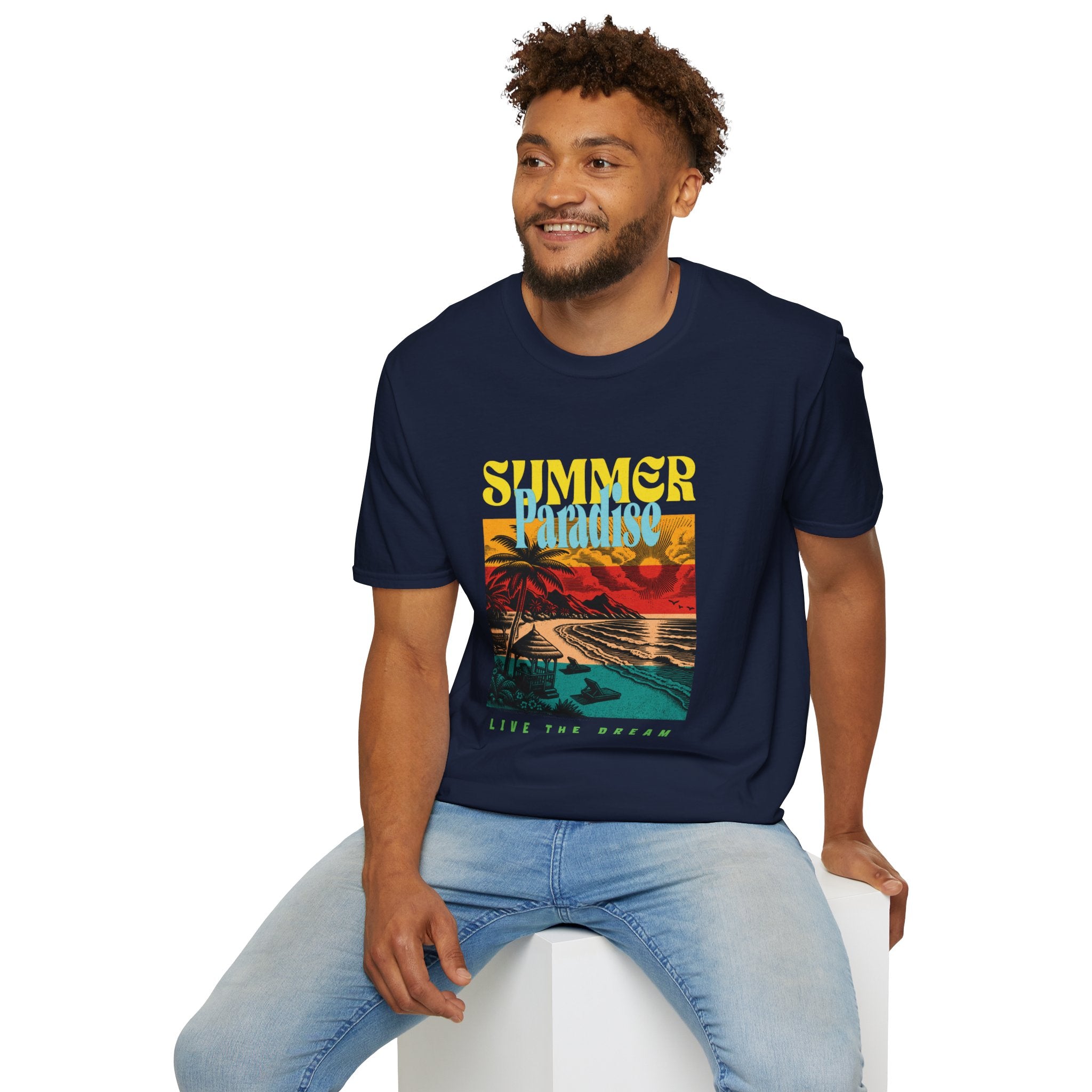 Retro Summer Beach Paradise Tee