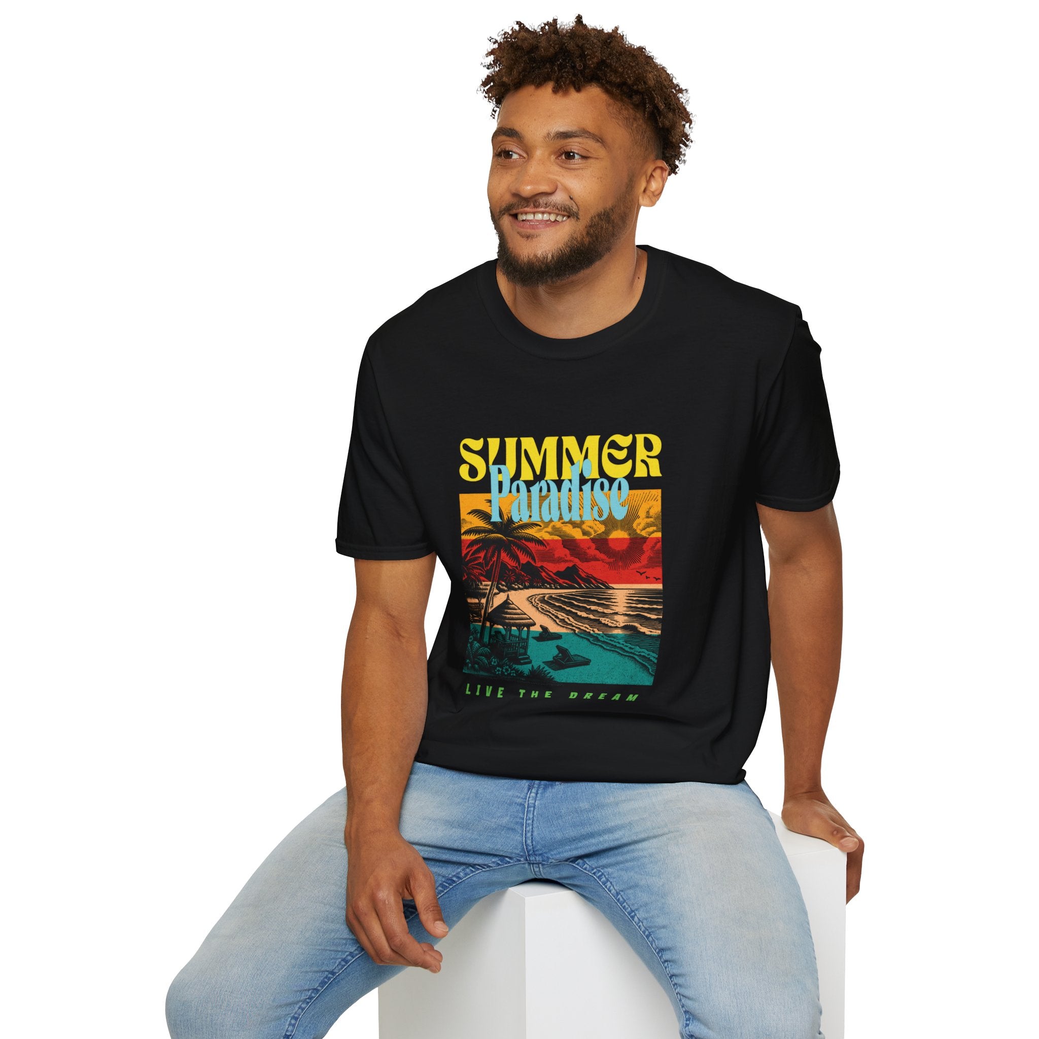 Retro Summer Beach Paradise Tee