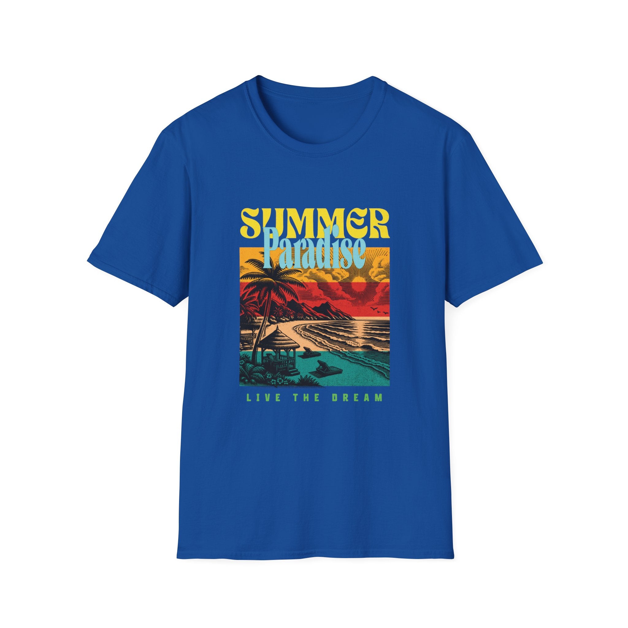 Retro Summer Beach Paradise Tee