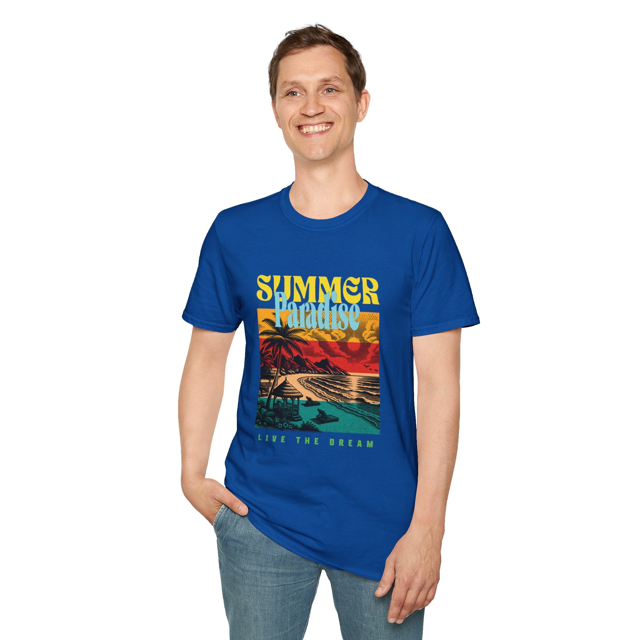 Retro Summer Beach Paradise Tee