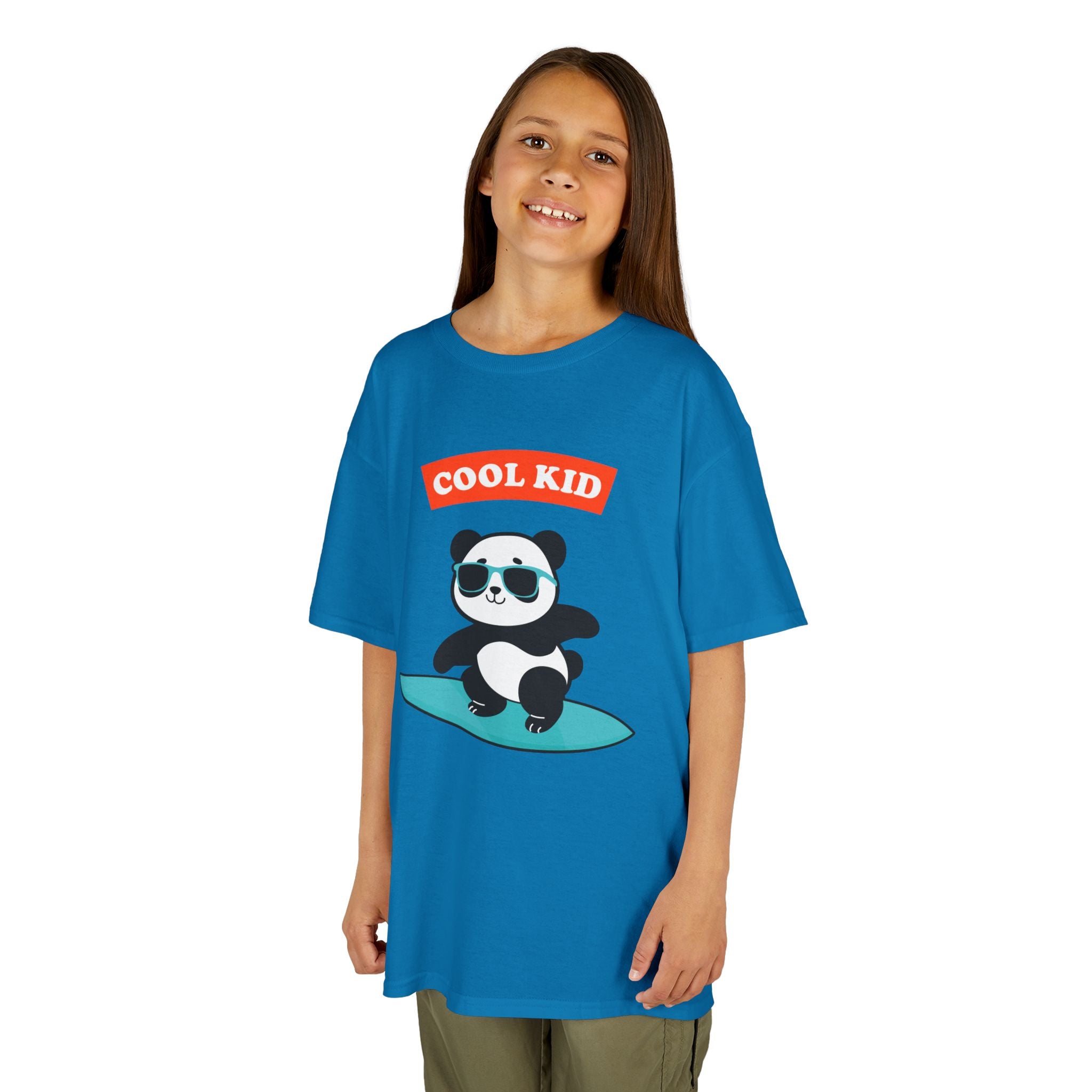Cool Surfer Panda Kid Tee