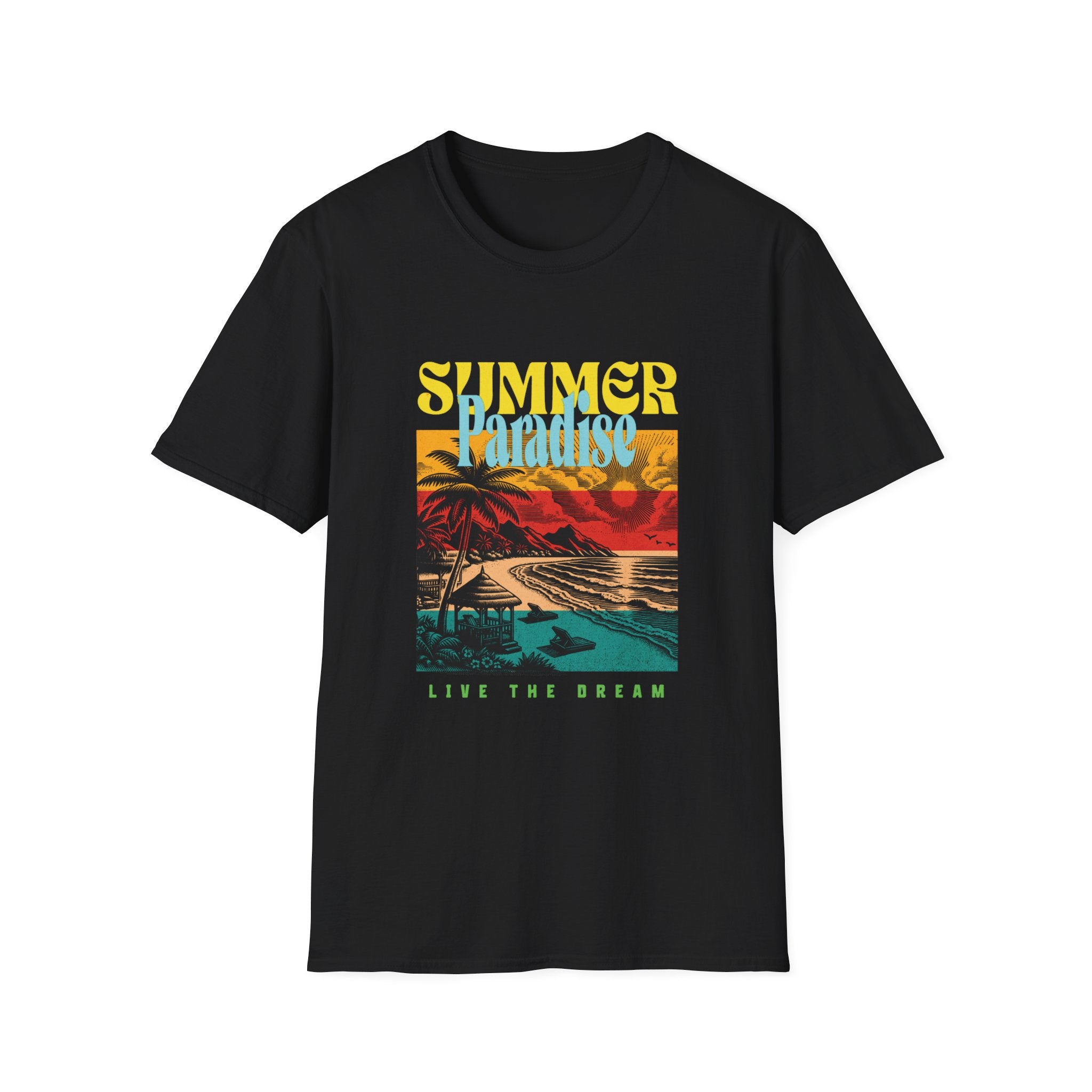 Retro Summer Beach Paradise Tee