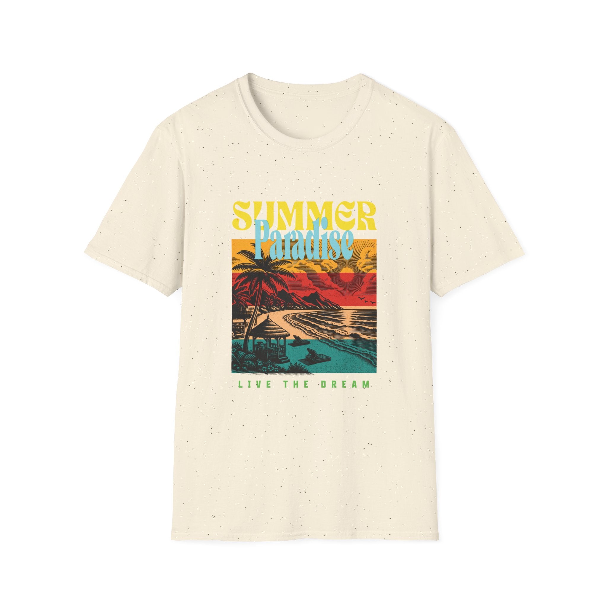 Retro Summer Beach Paradise Tee