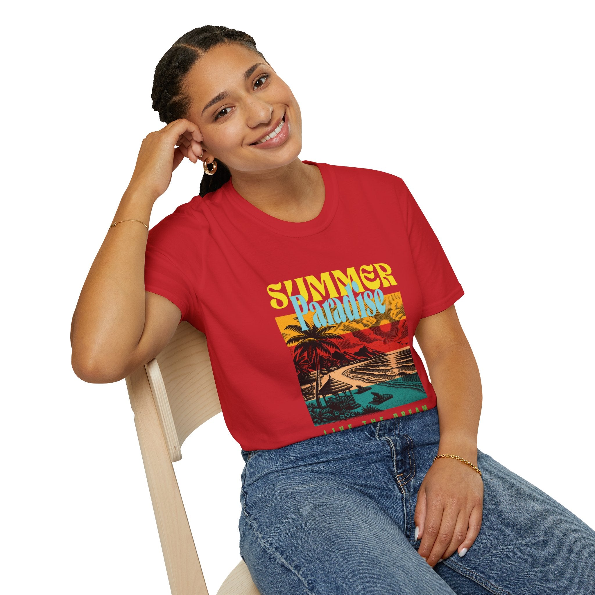Retro Summer Beach Paradise Tee