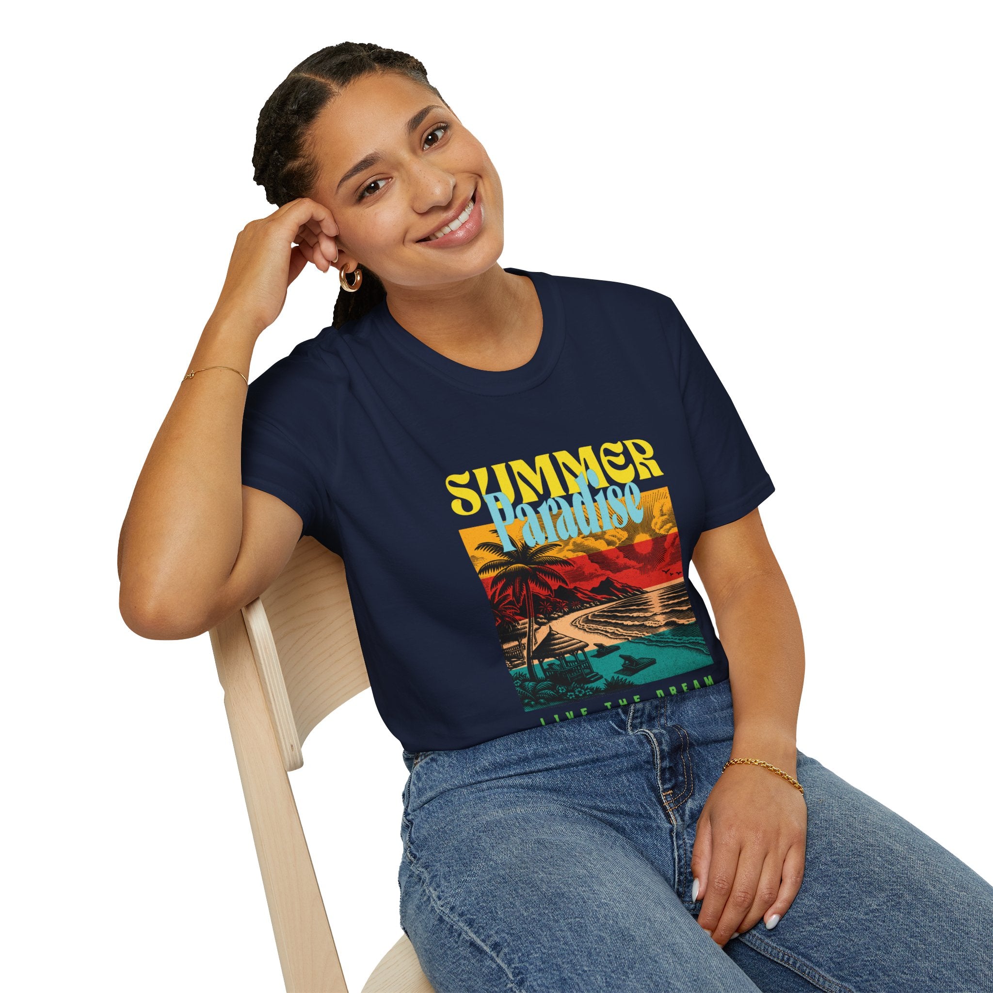 Retro Summer Beach Paradise Tee