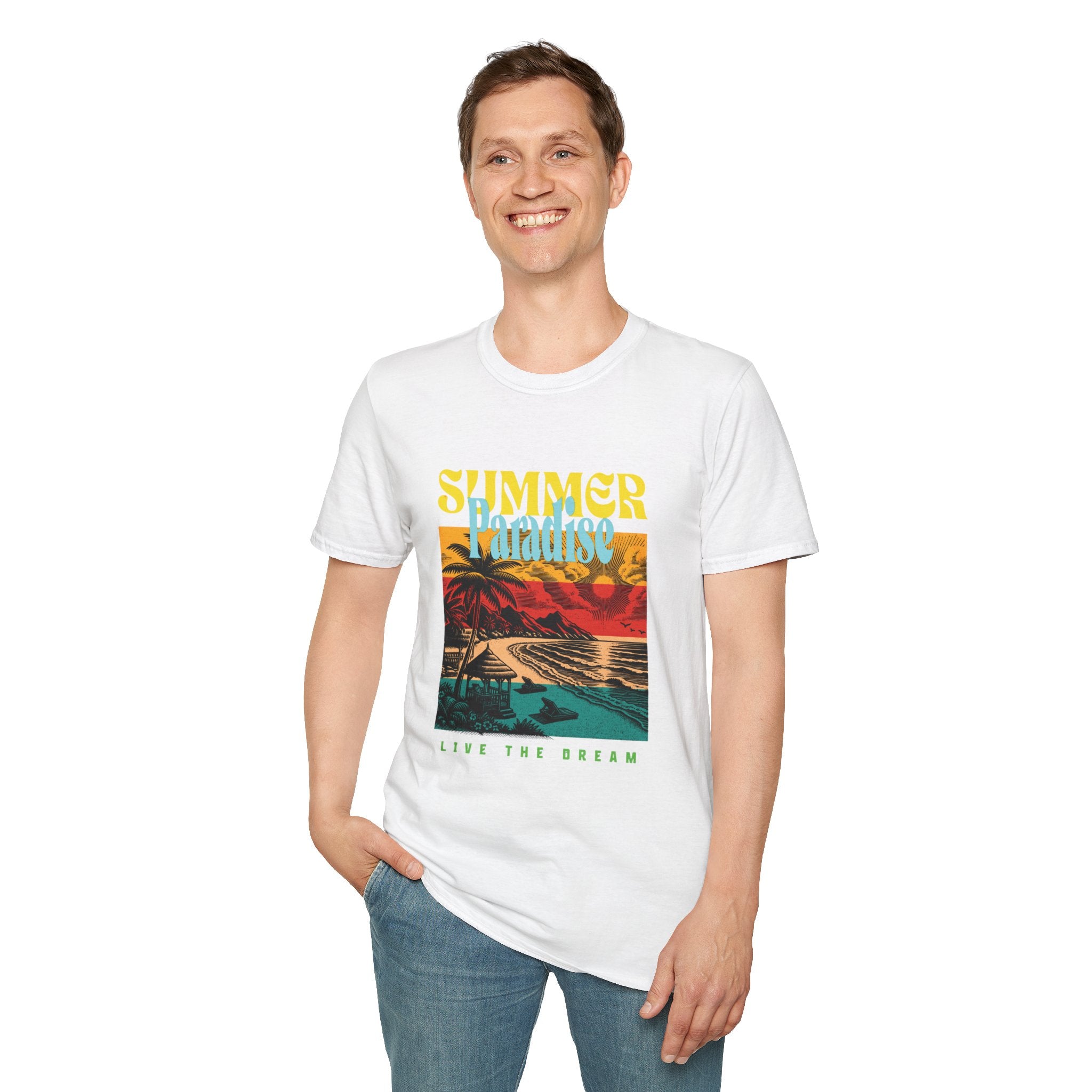 Retro Summer Beach Paradise Tee