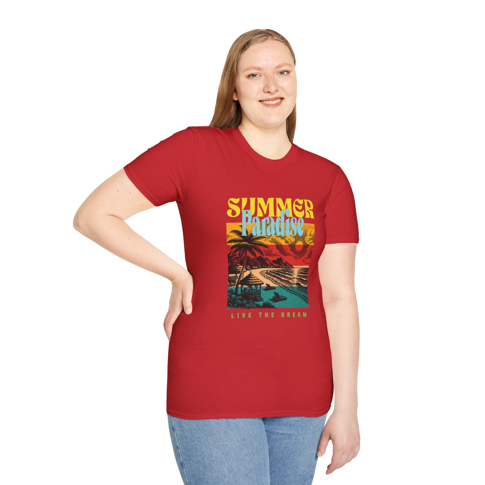 Retro Summer Beach Paradise Tee