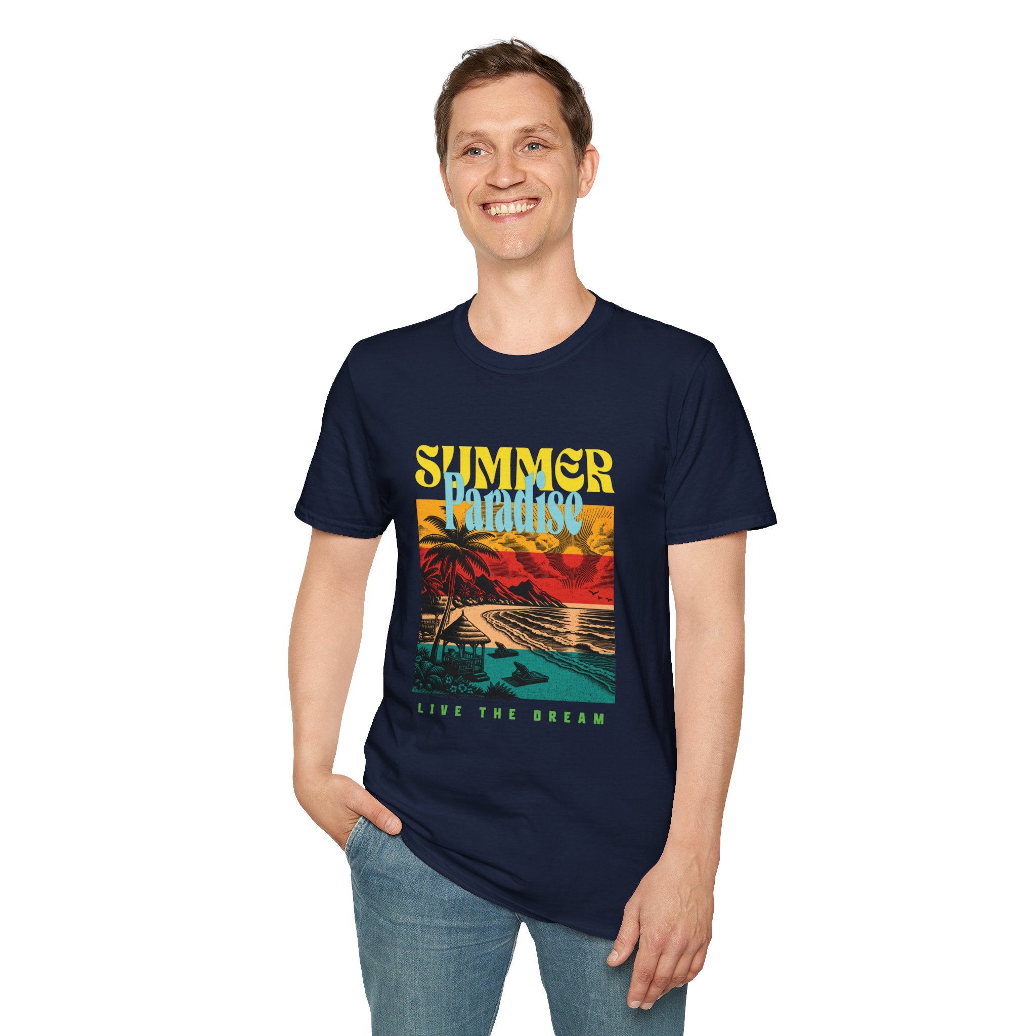 Retro Summer Beach Paradise Tee
