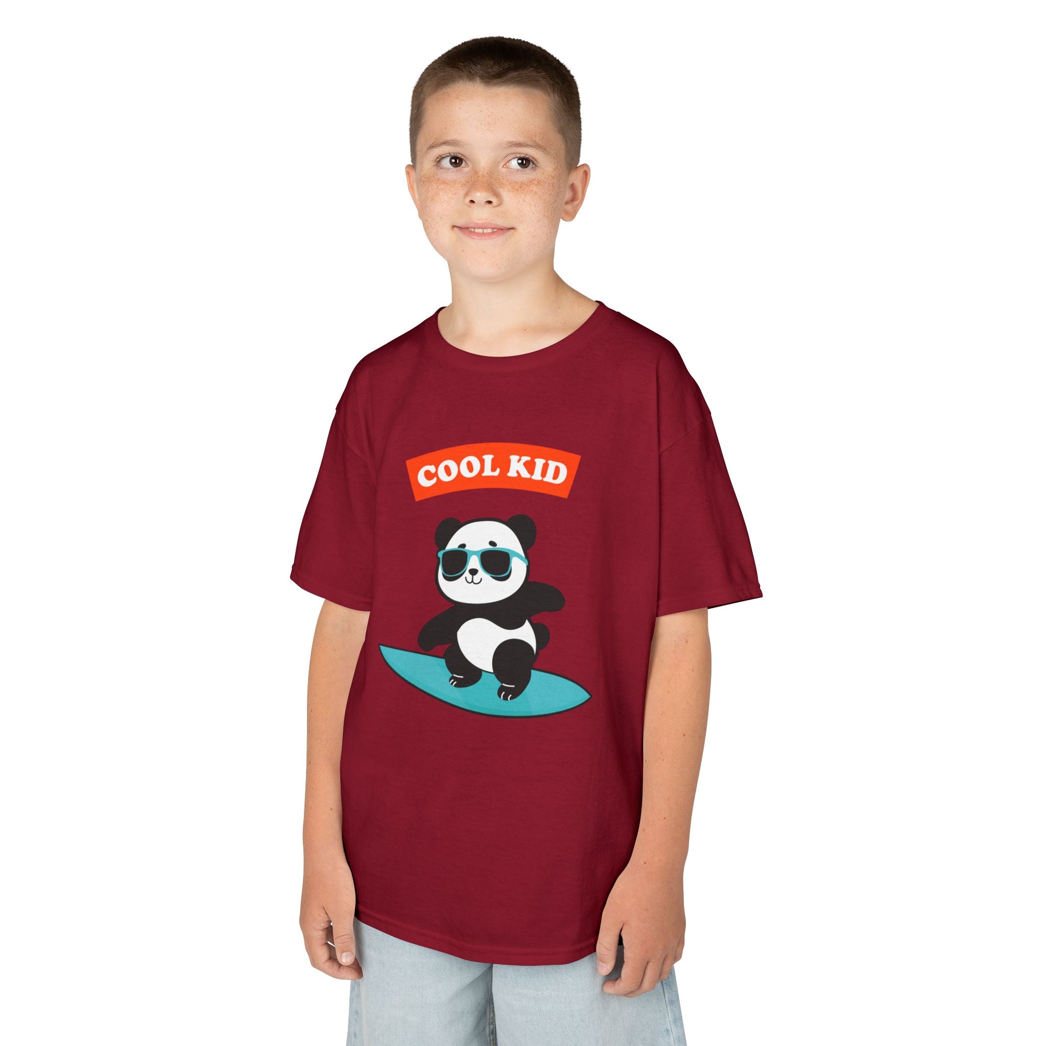 Cool Surfer Panda Kid Tee