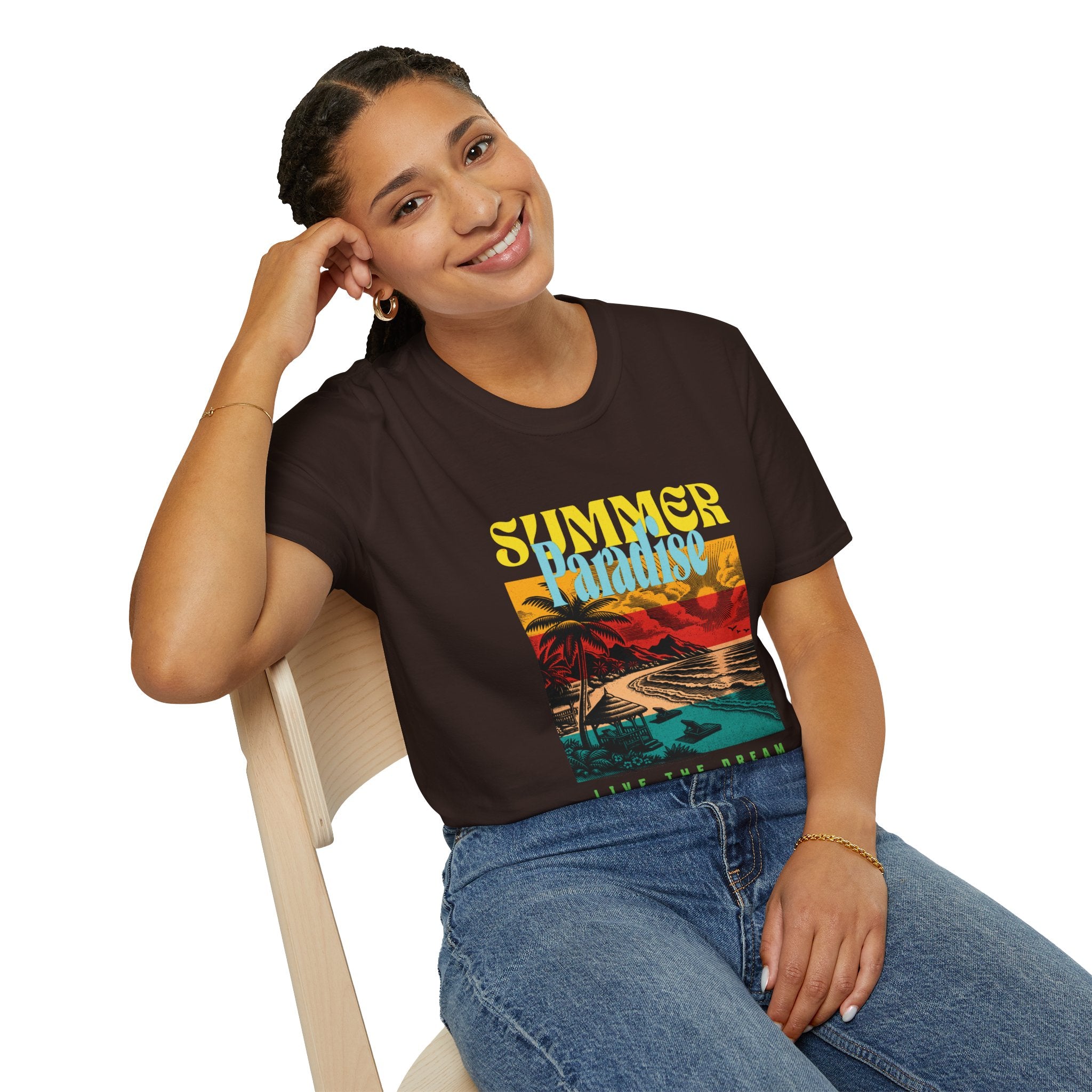Retro Summer Beach Paradise Tee
