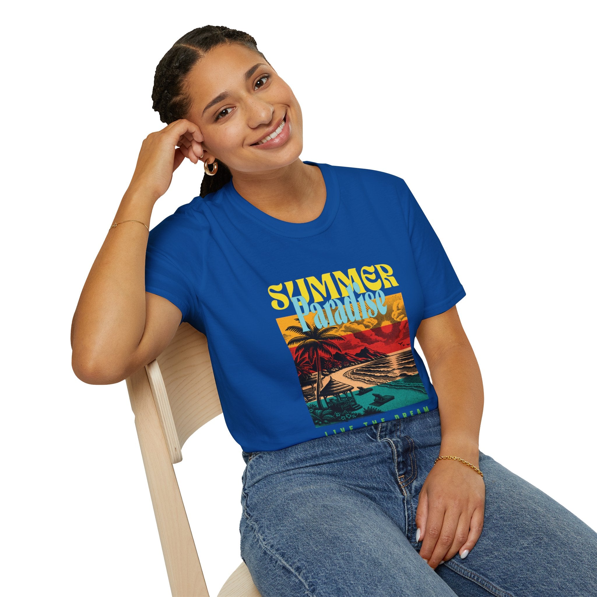 Retro Summer Beach Paradise Tee