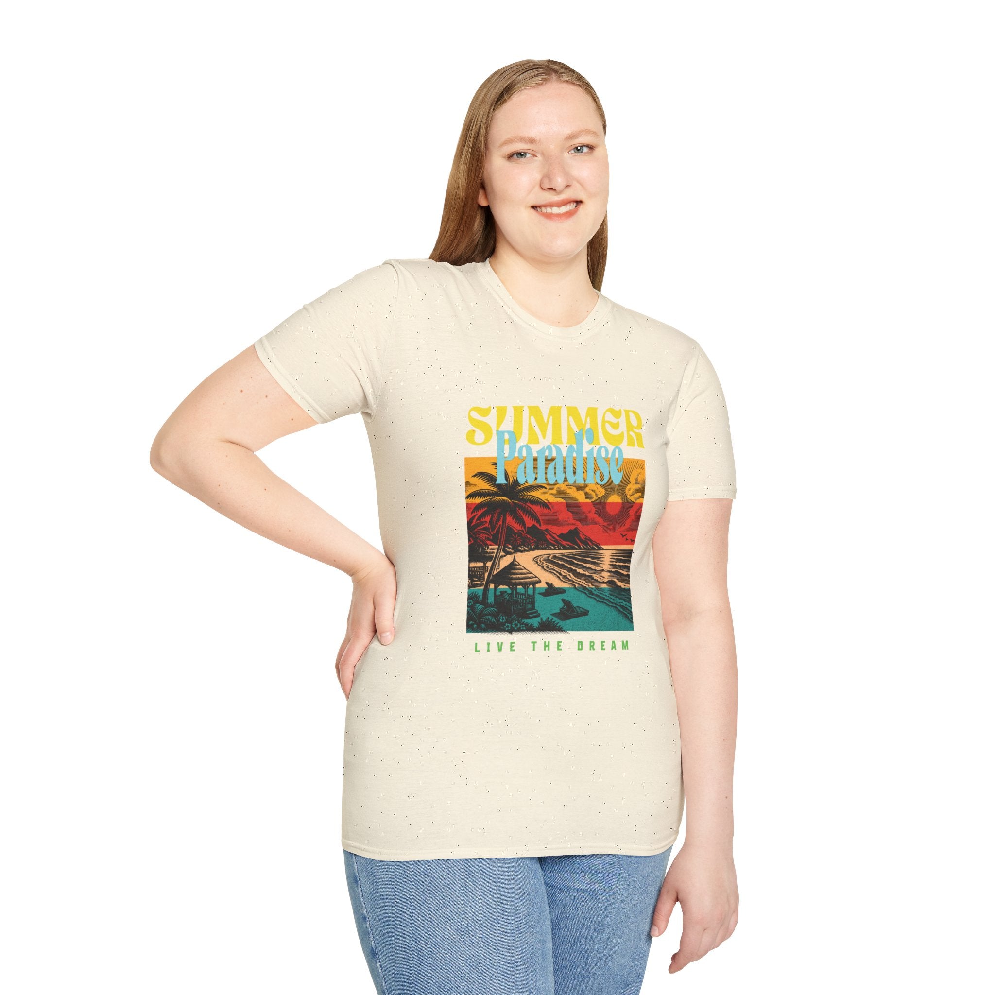 Retro Summer Beach Paradise Tee