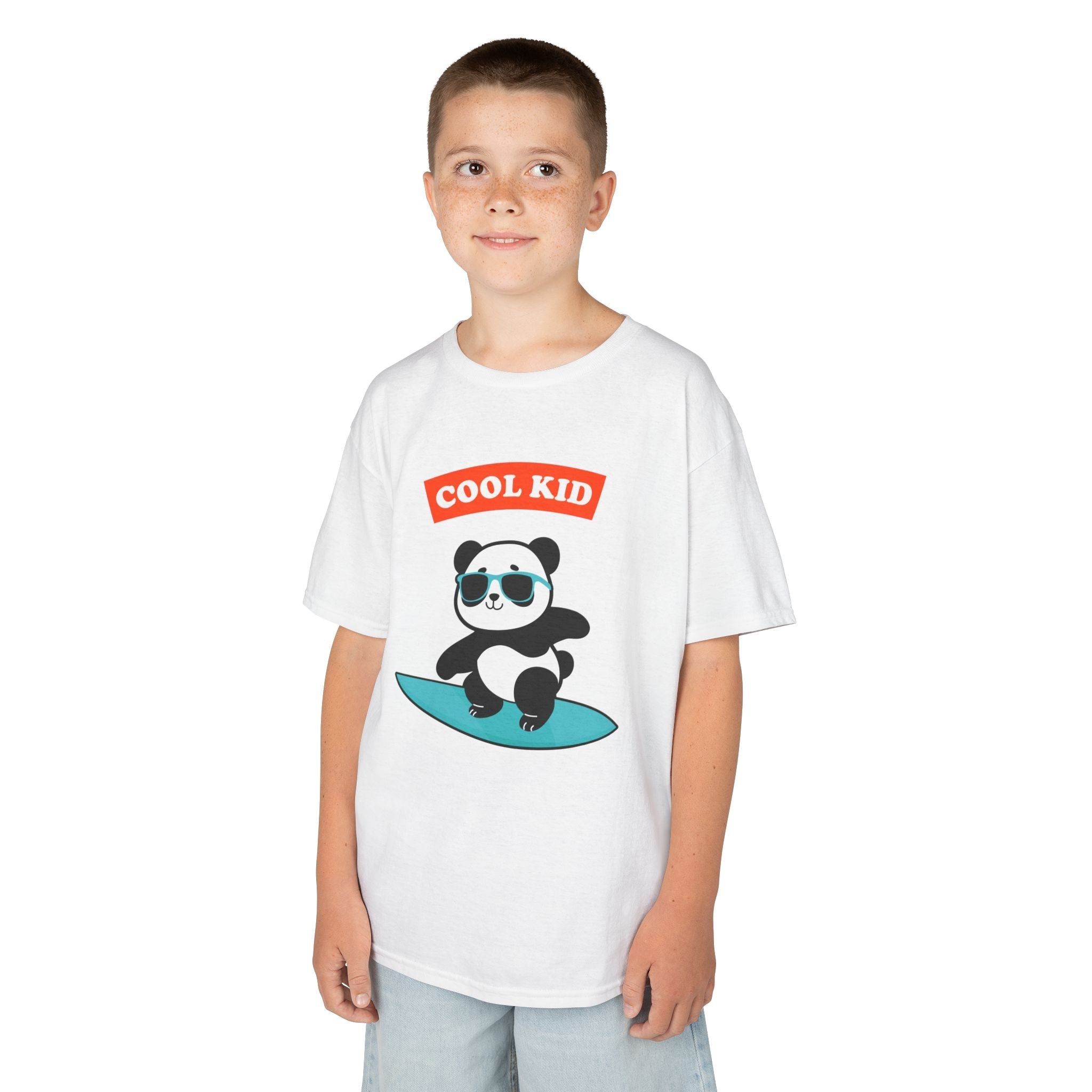 Cool Surfer Panda Kid Tee