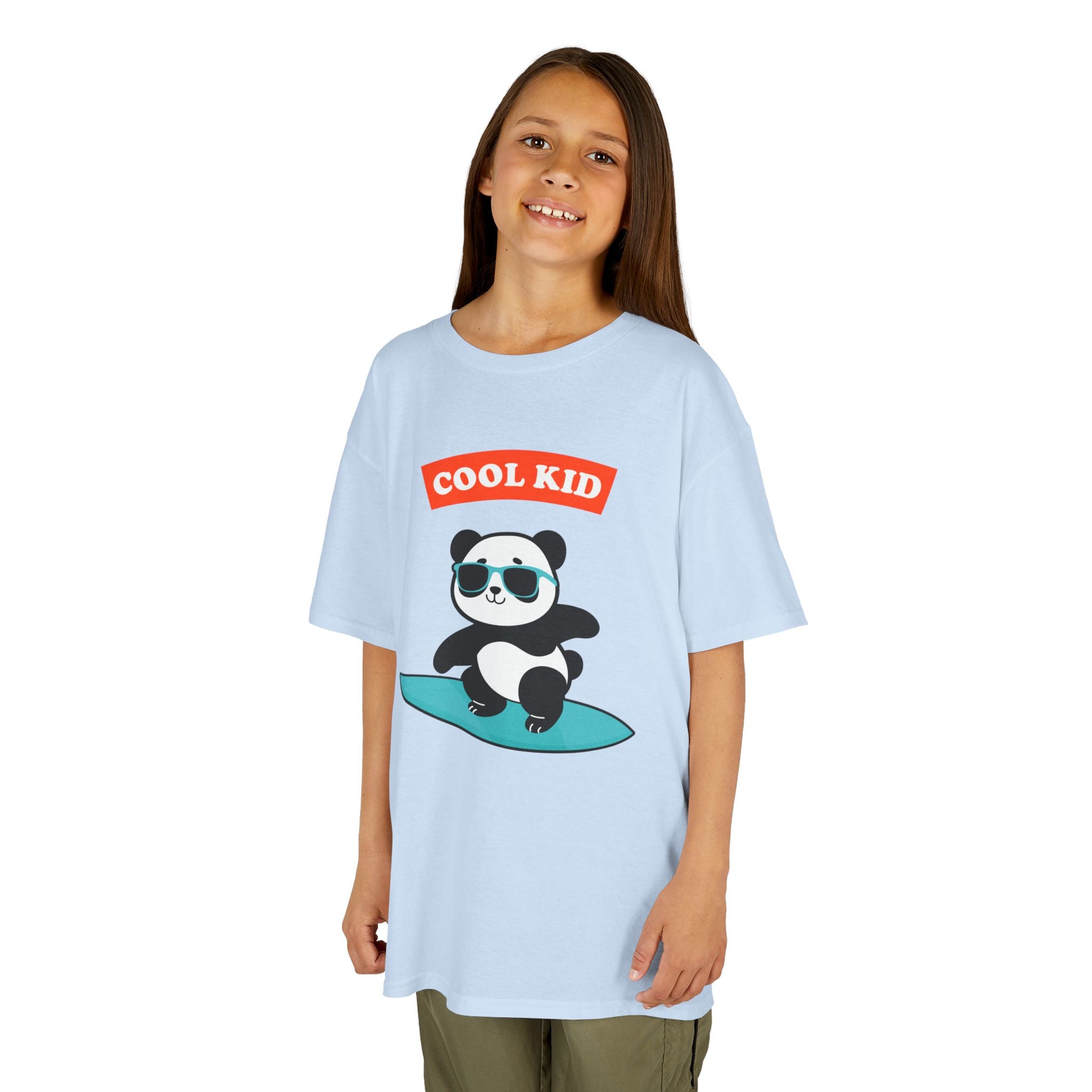 Cool Surfer Panda Kid Tee