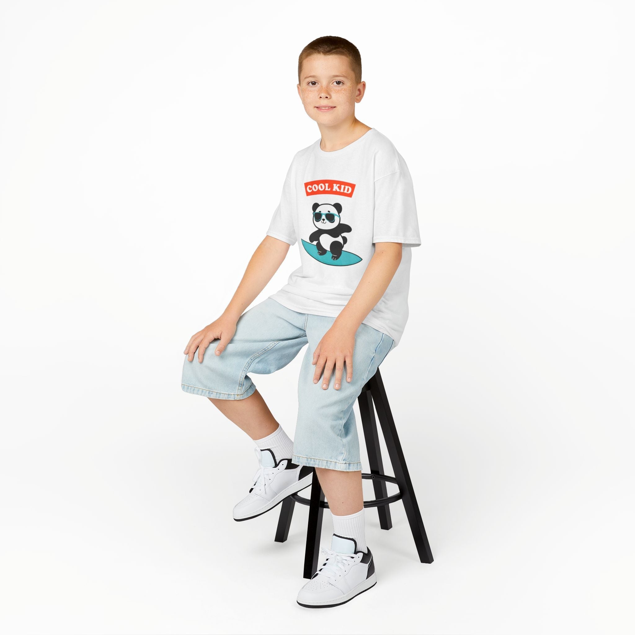 Cool Surfer Panda Kid Tee