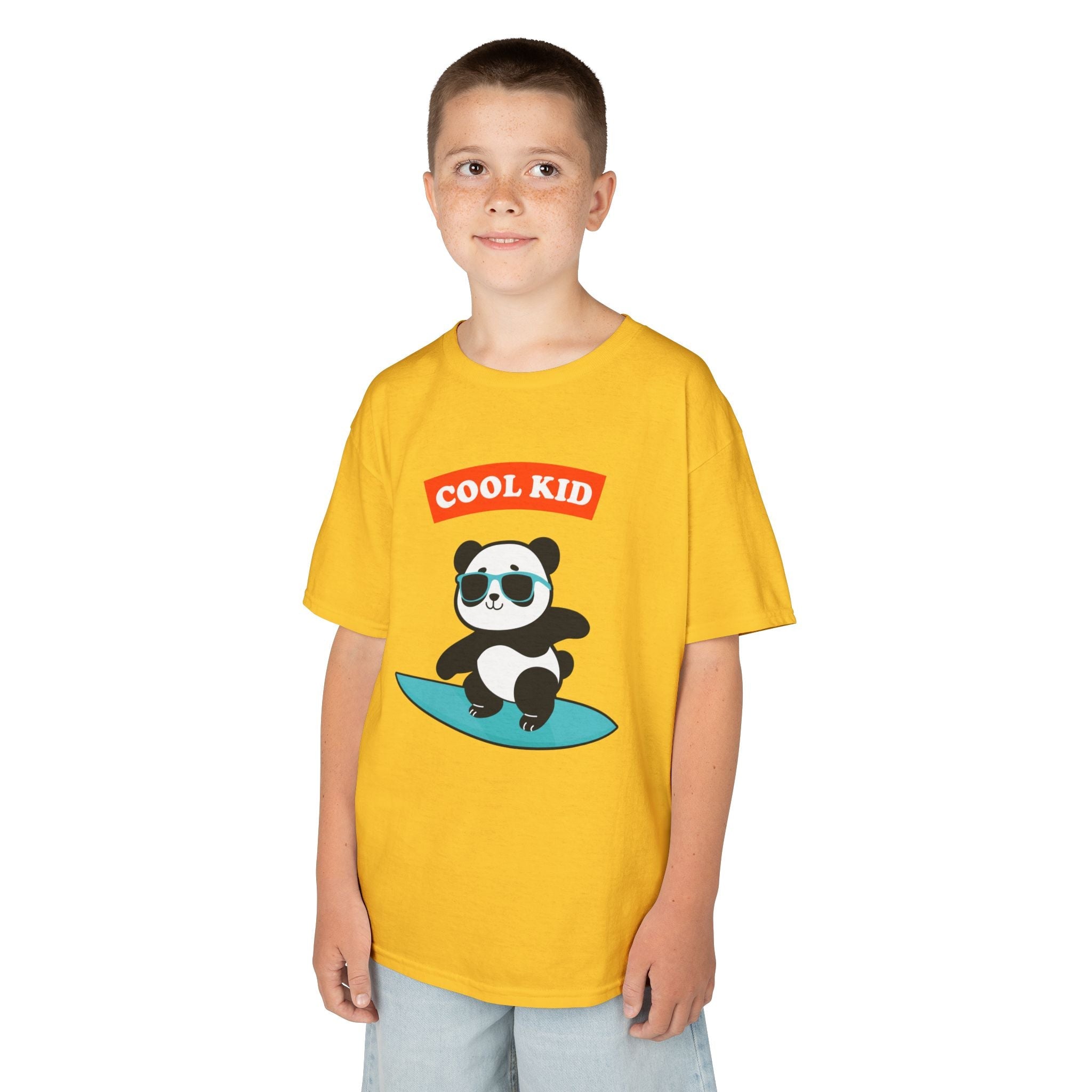 Cool Surfer Panda Kid Tee