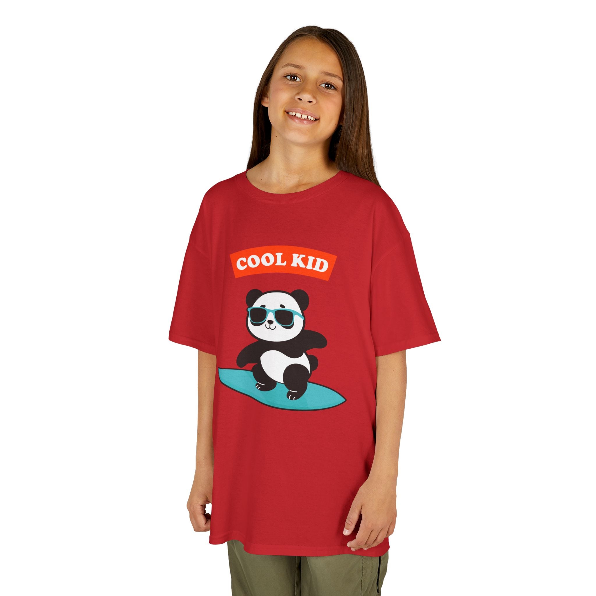 Cool Surfer Panda Kid Tee