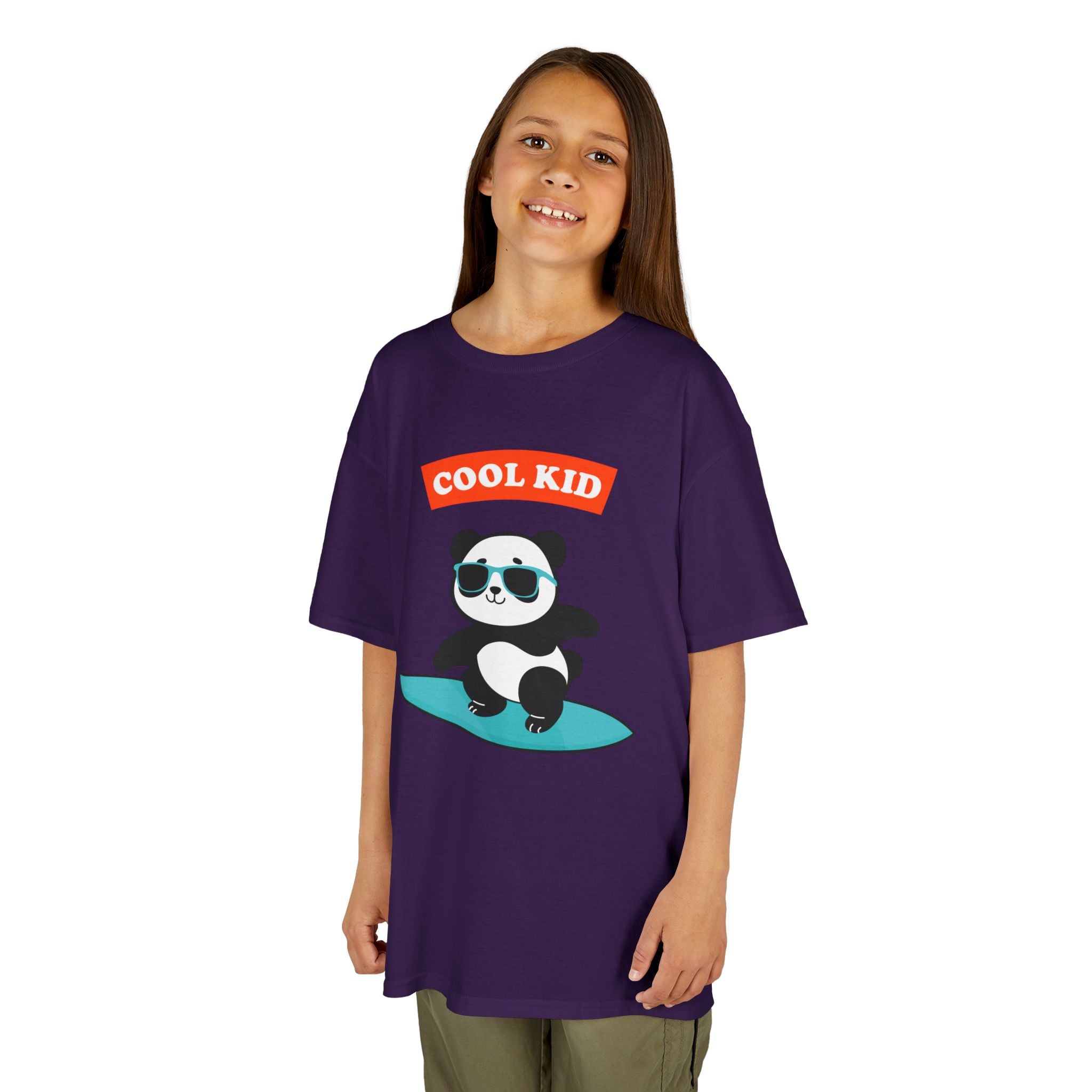 Cool Surfer Panda Kid Tee