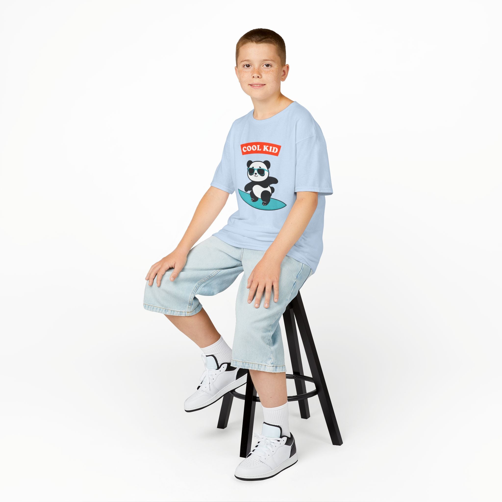 Cool Surfer Panda Kid Tee