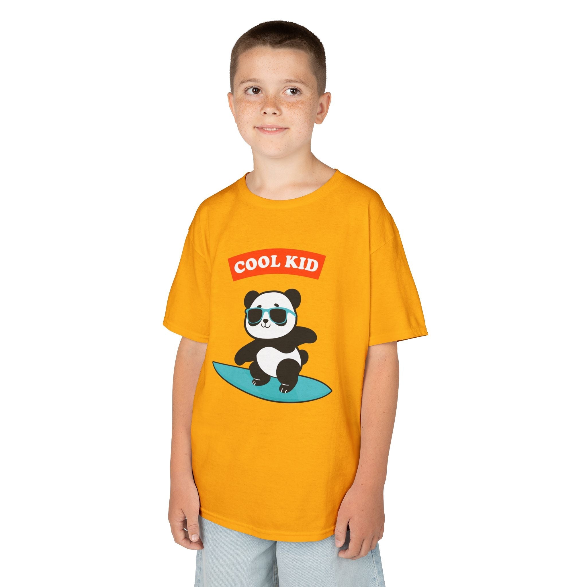 Cool Surfer Panda Kid Tee