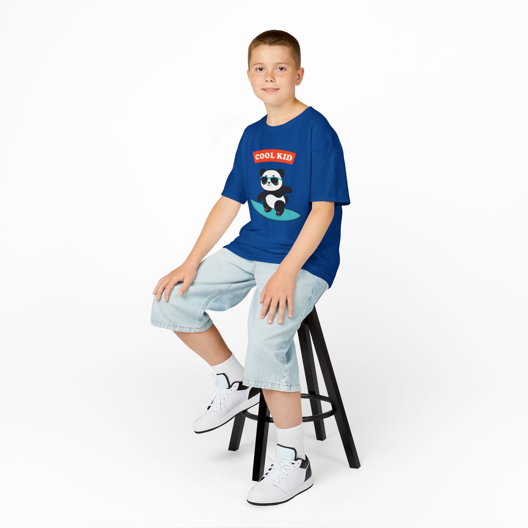 Cool Surfer Panda Kid Tee