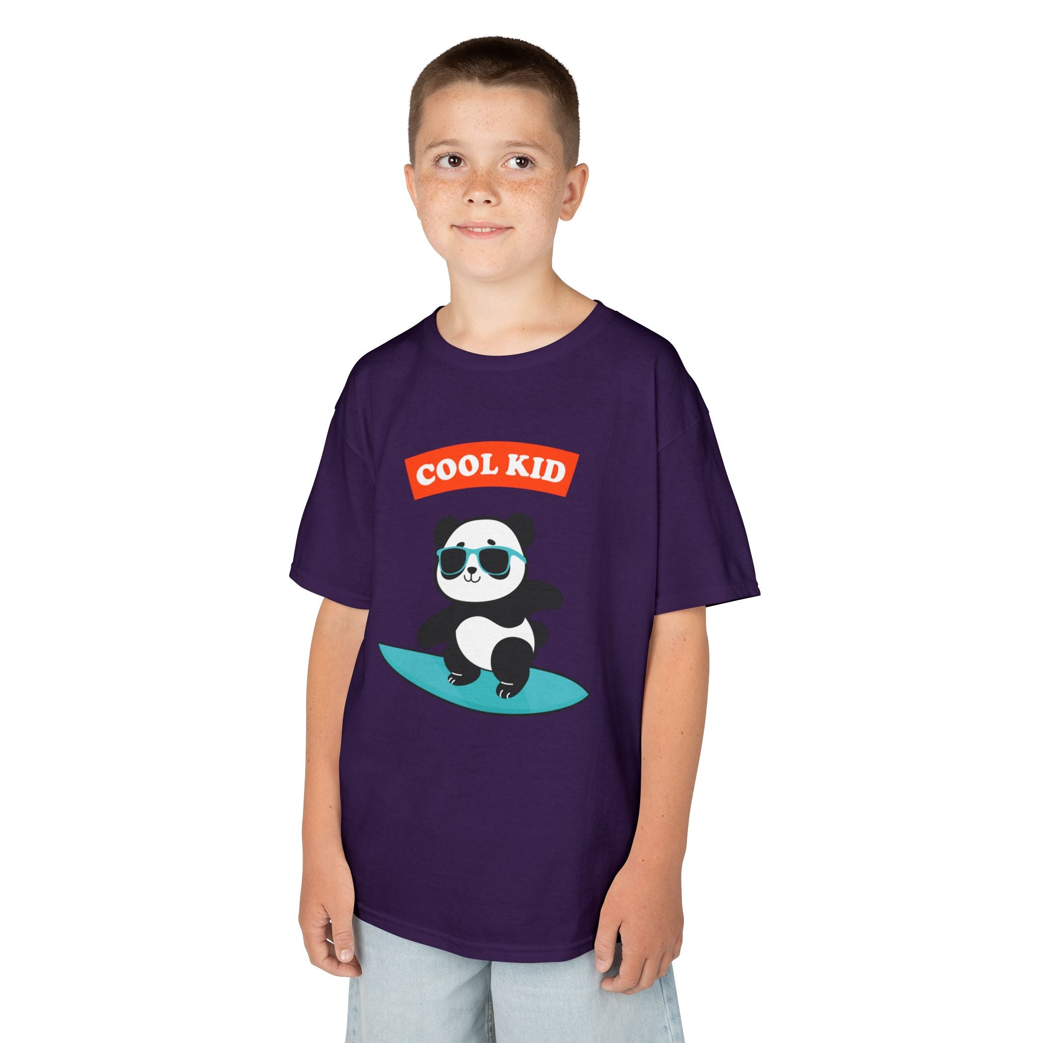 Cool Surfer Panda Kid Tee